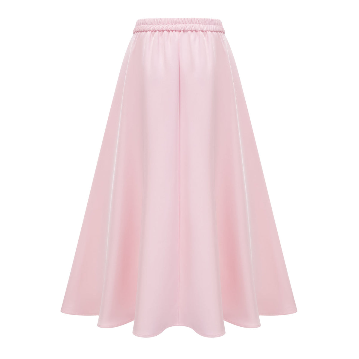 Johanna Pink Self-Tie Blouse & Skirt Set