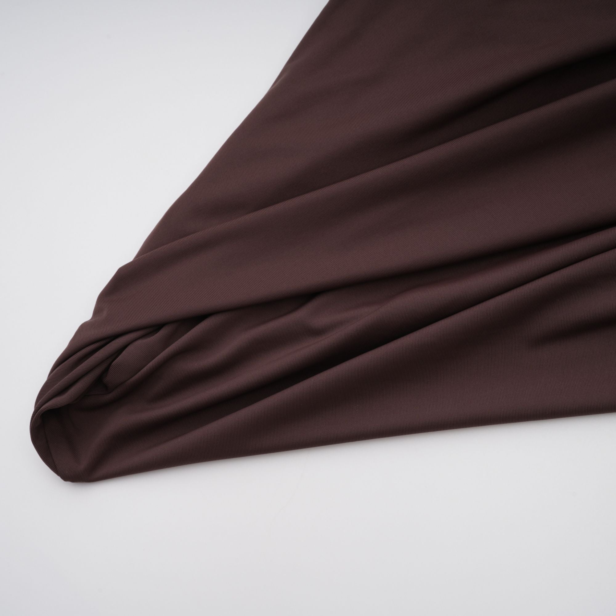 Prune Brown Night Out Asymmetrical Ruched Midi Dress