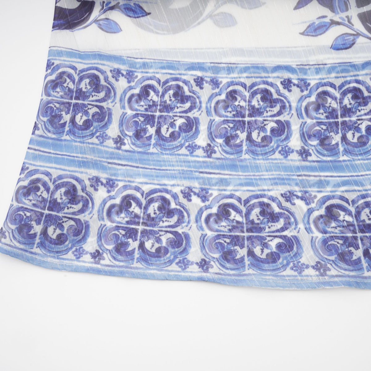 Isabelle pattern-print cinch-waist midi dress (Final Sale)