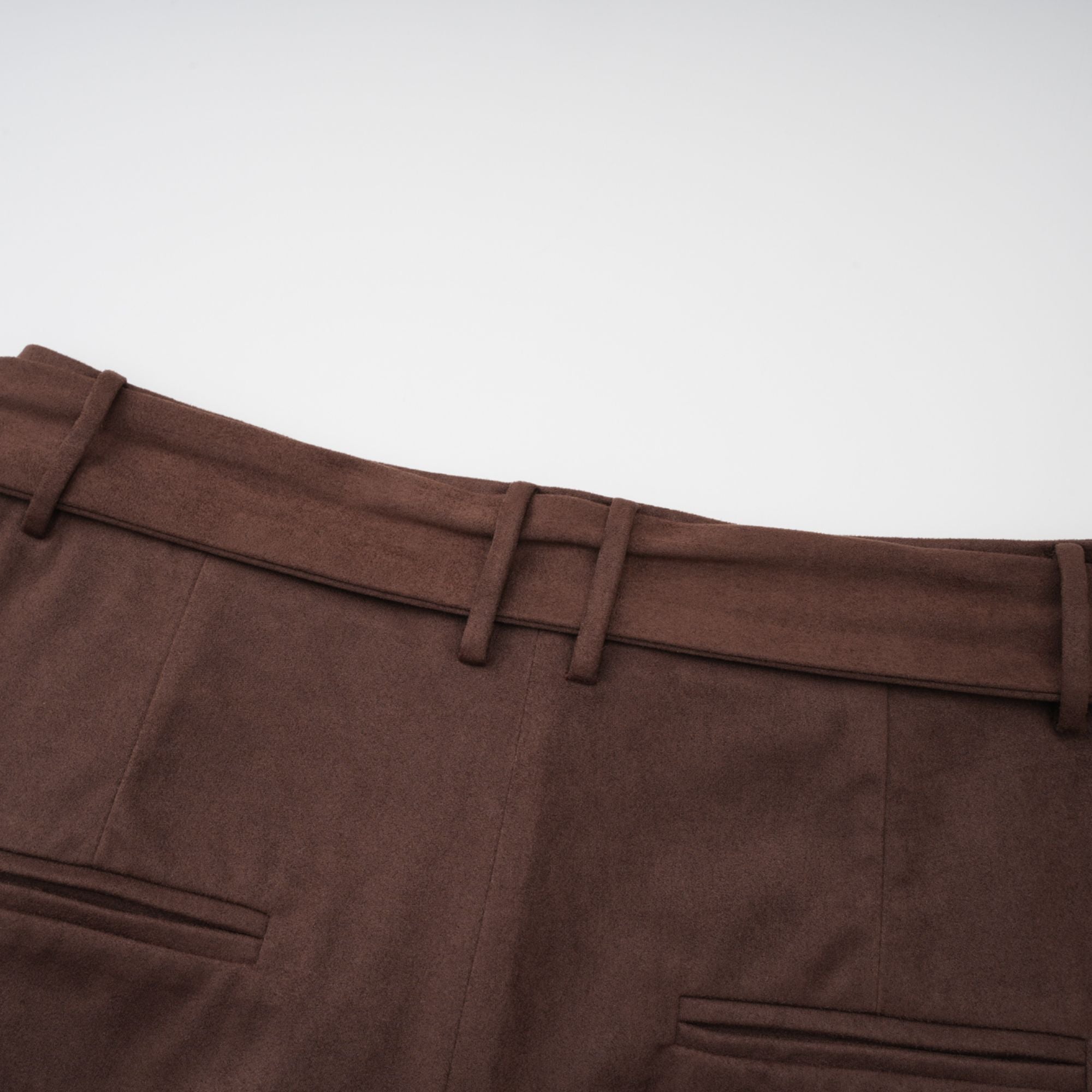 Chaney Brown Suede Bubble Hem Top & Shorts Set (Final Sale-US Only)