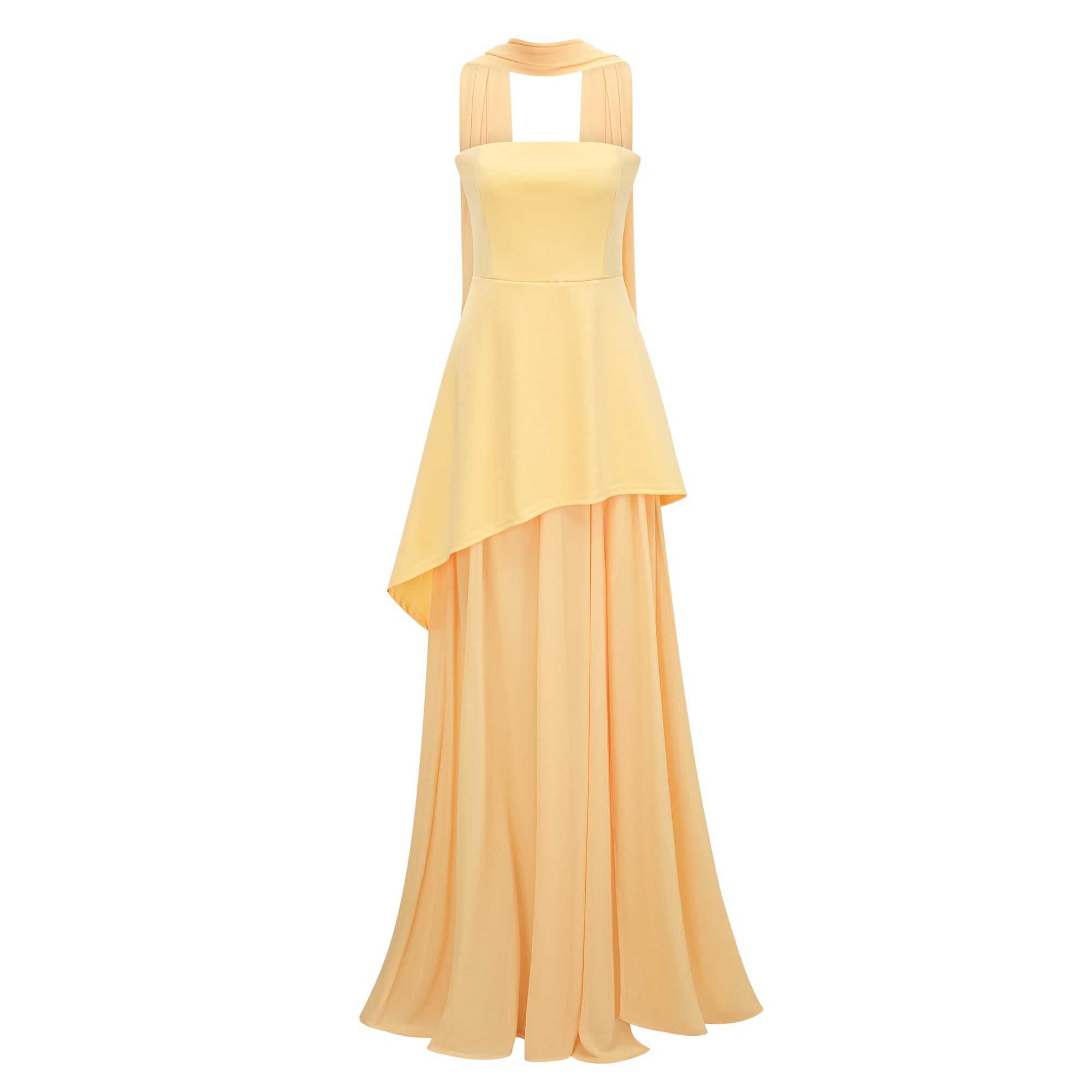 Solène Off-Shoulder Ruched Maxi Gown (Final Sale-US Only)