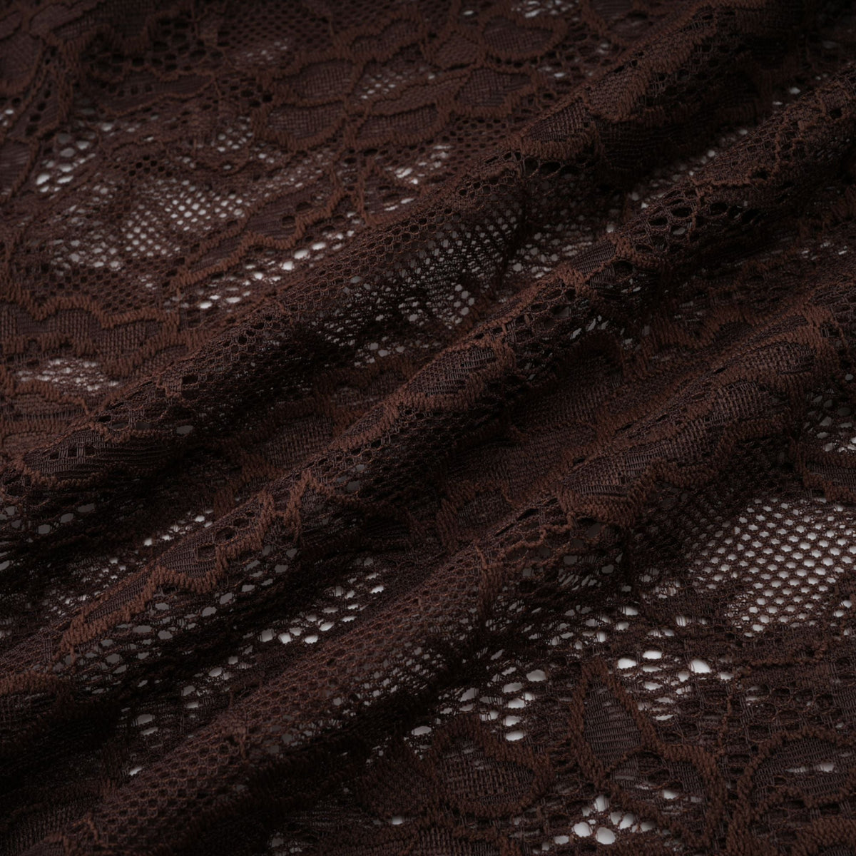 Brigitte Brown Lace Panel Ruched Maxi Dress (Final Sale)