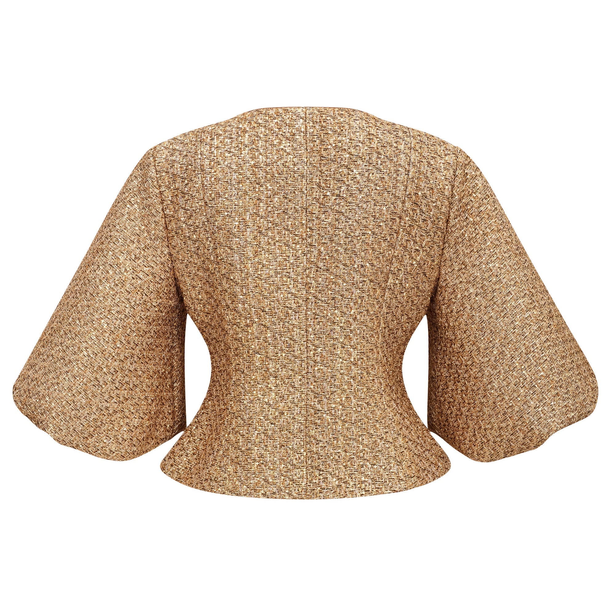 Clothilde Gold Sequined Tweed Jacket