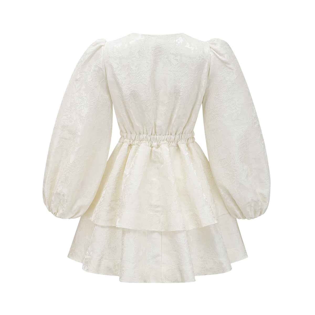 Colette white jacquard tiered mini dress (Final Sale-US Only)