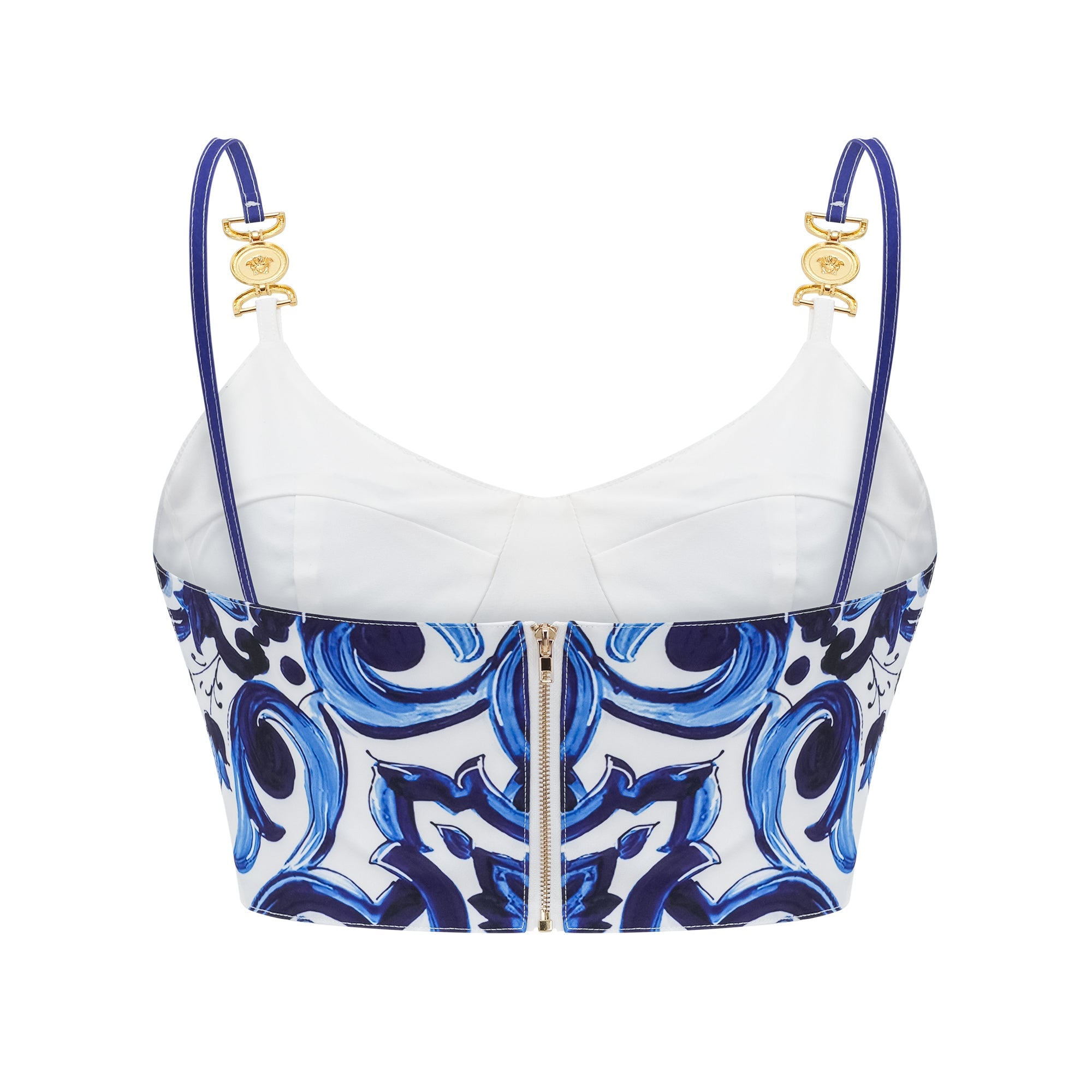 Allegra graphic-printed top & skirt matching set - Blue