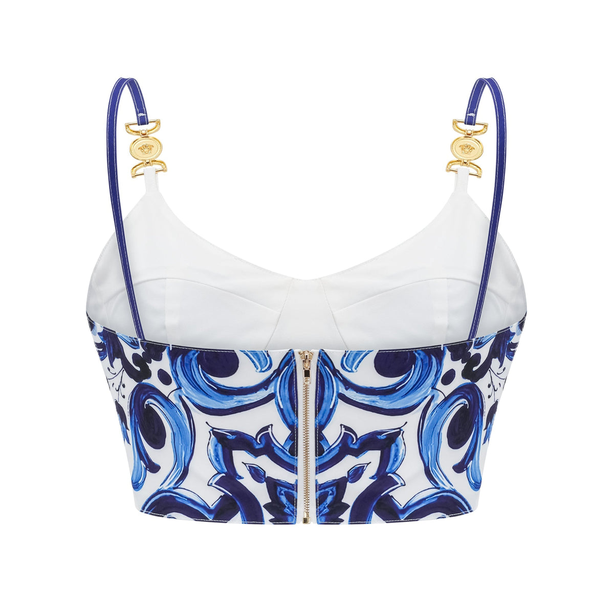 Allegra graphic-printed top & skirt matching set - Blue