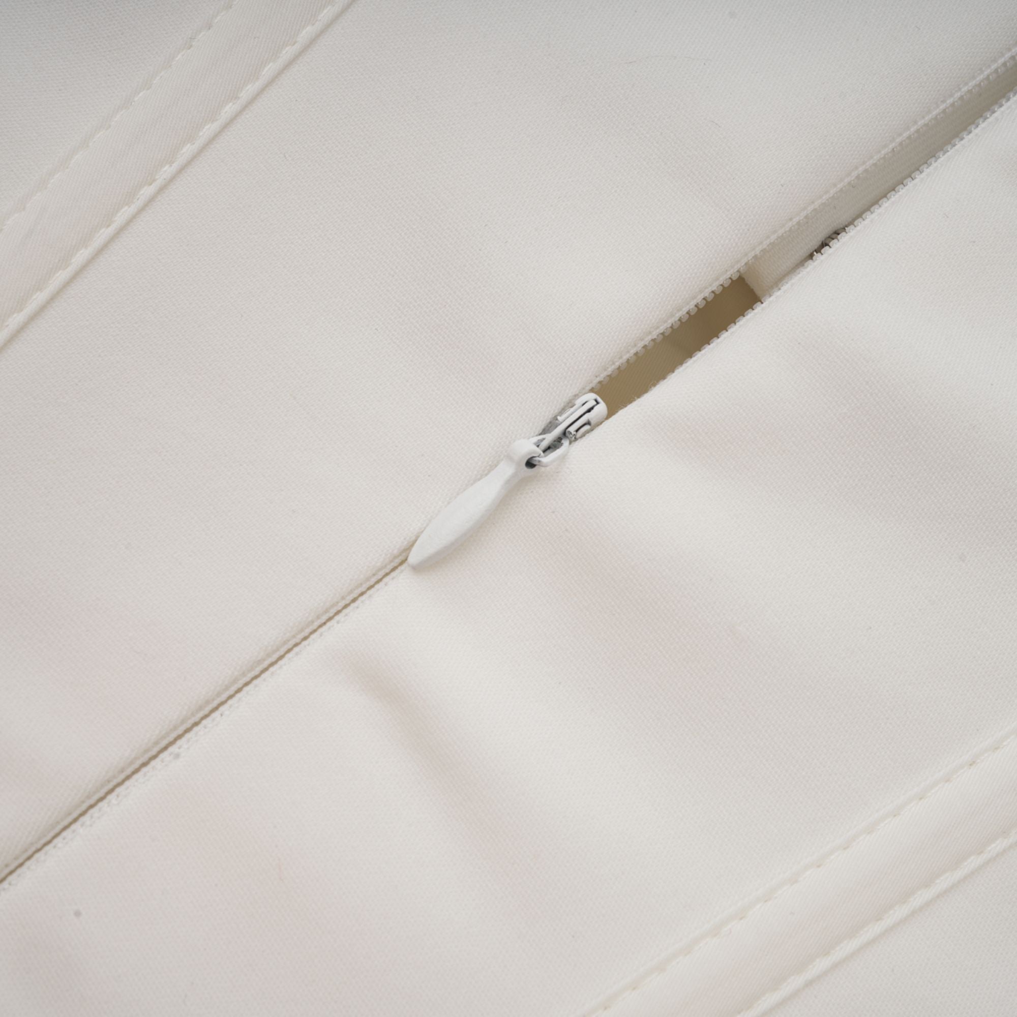 Katherine off-shoulder corset midi dress in White