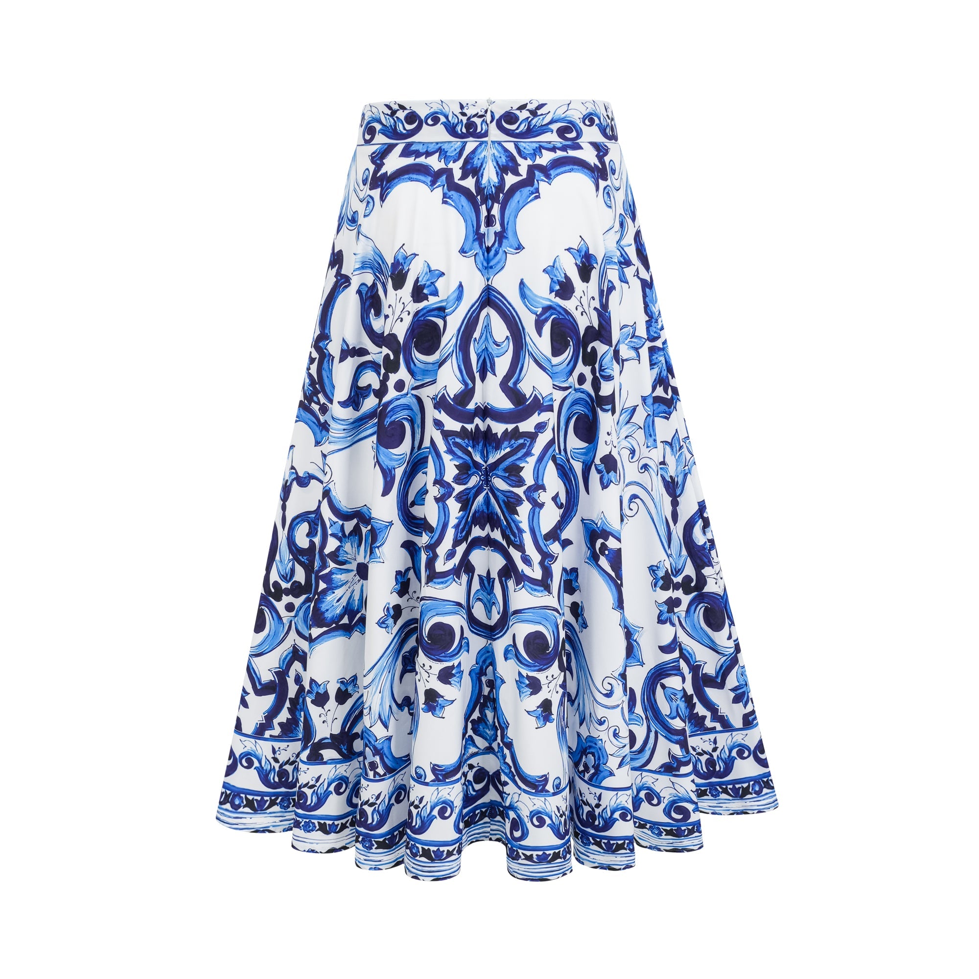 Allegra graphic-printed top & skirt matching set - Blue
