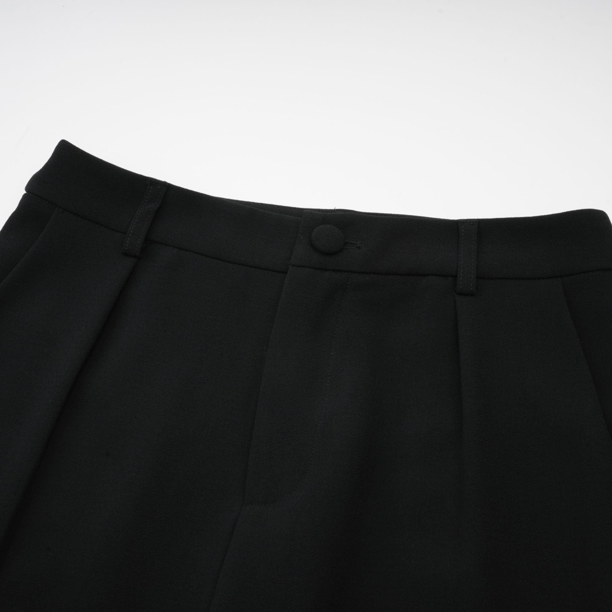 Suzanne black pleated jacket & trousers matching set (Final Sale-US Only)