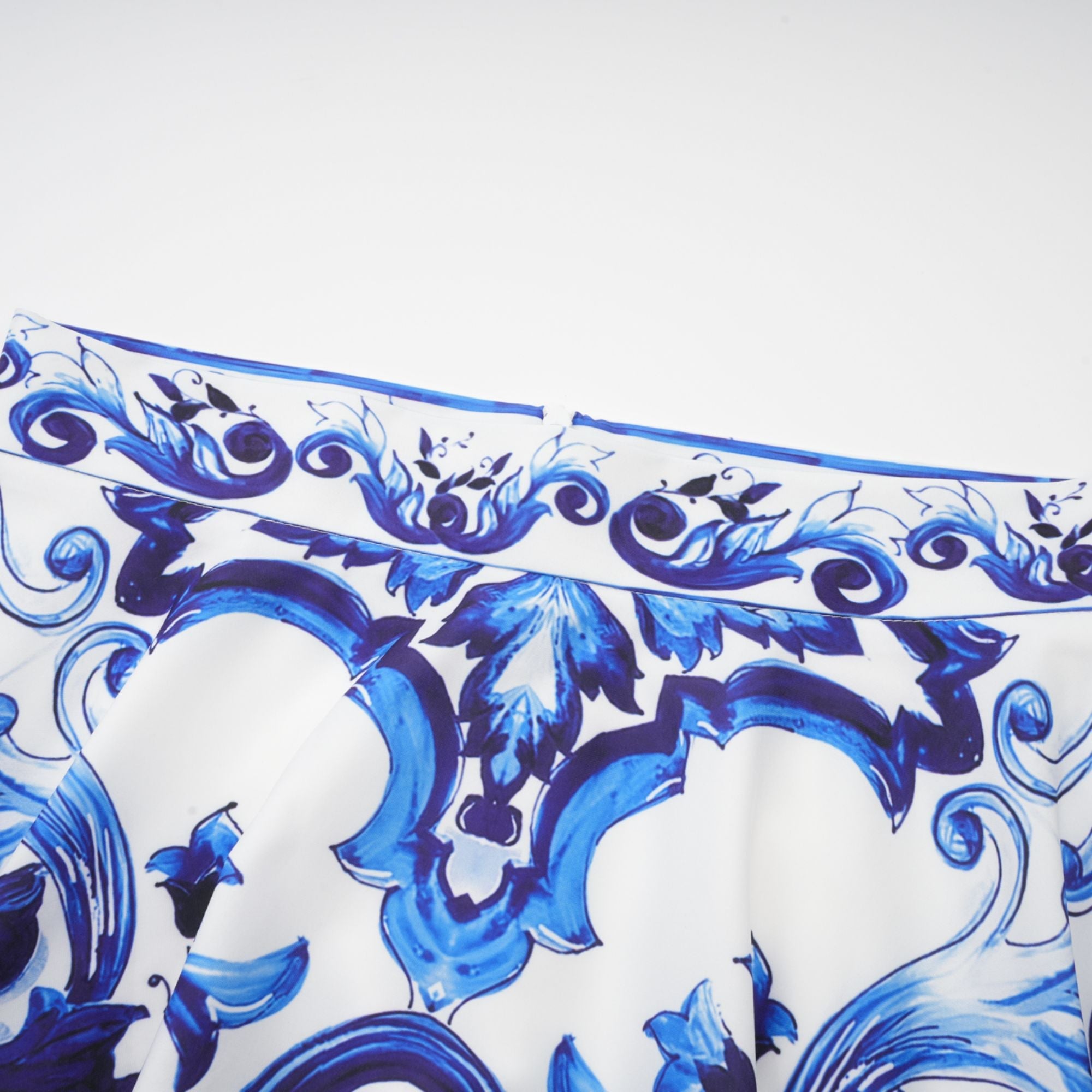 Allegra graphic-printed top & skirt matching set - Blue