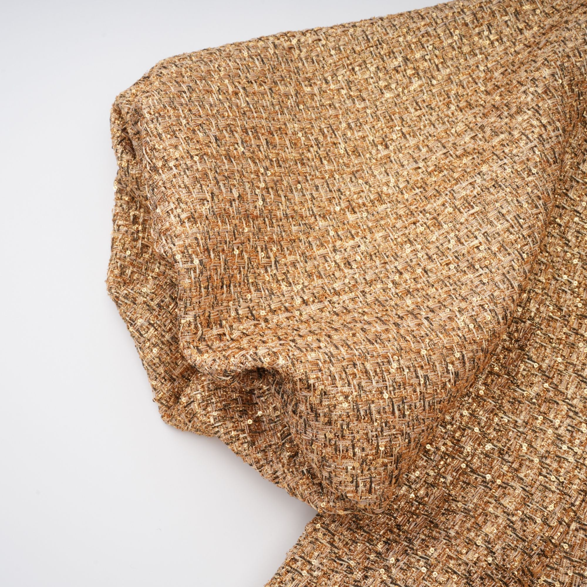 Clothilde Gold Sequined Tweed Jacket (Final Sale-US Only)