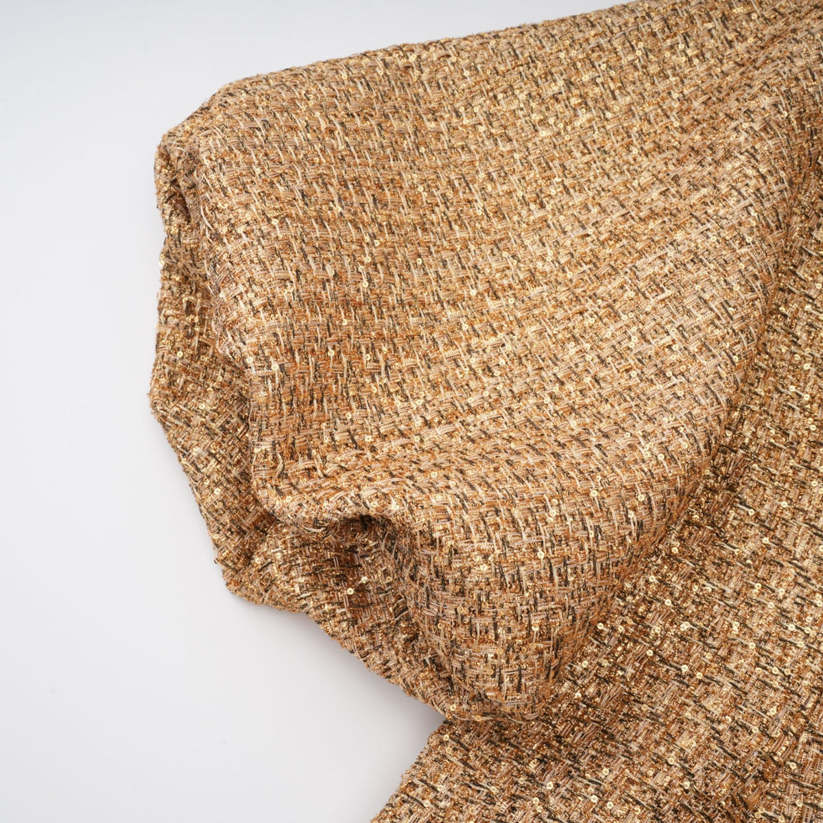 Clothilde Gold Sequined Tweed Jacket (Final Sale-US Only)