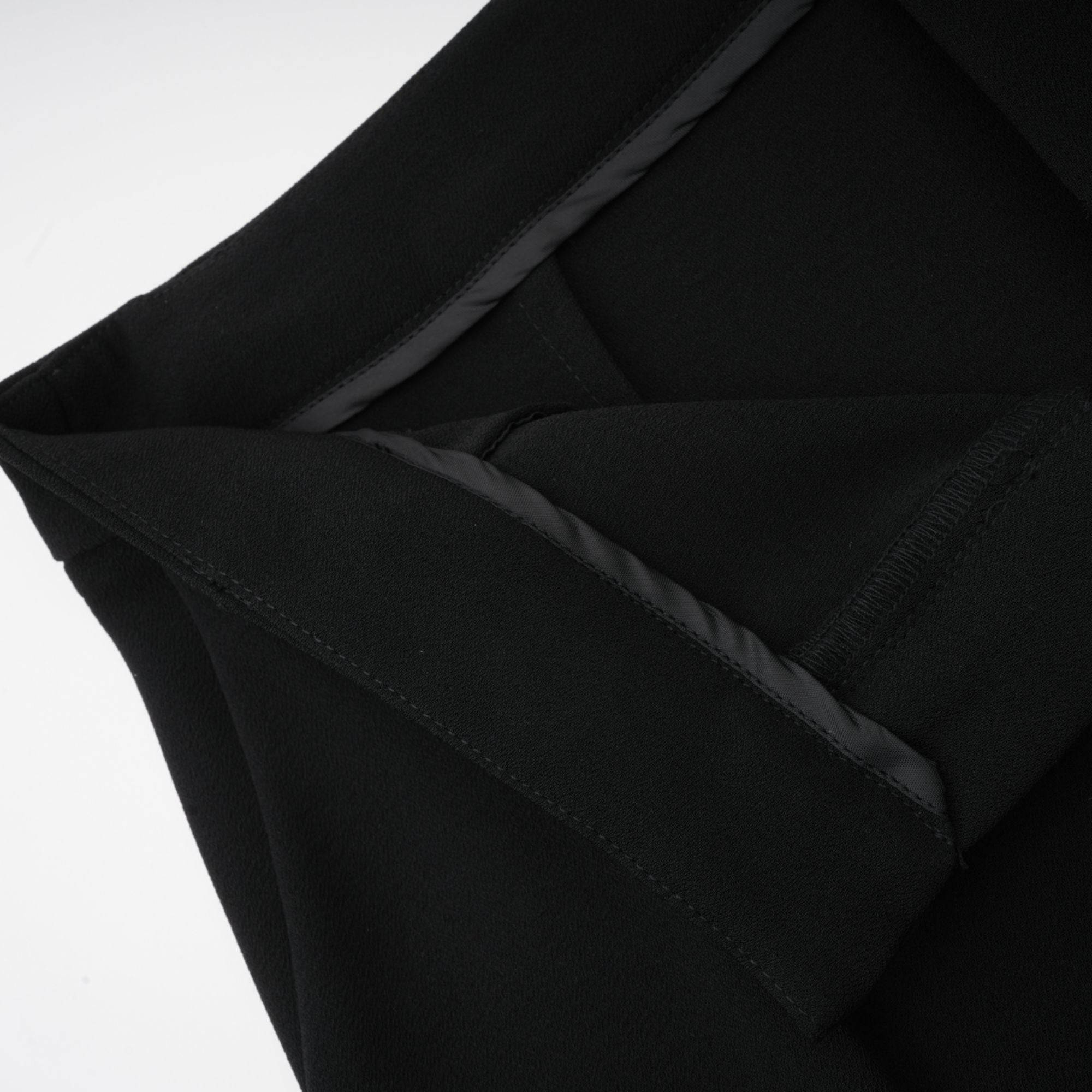 Suzanne black pleated jacket & trousers matching set (Final Sale-US Only)