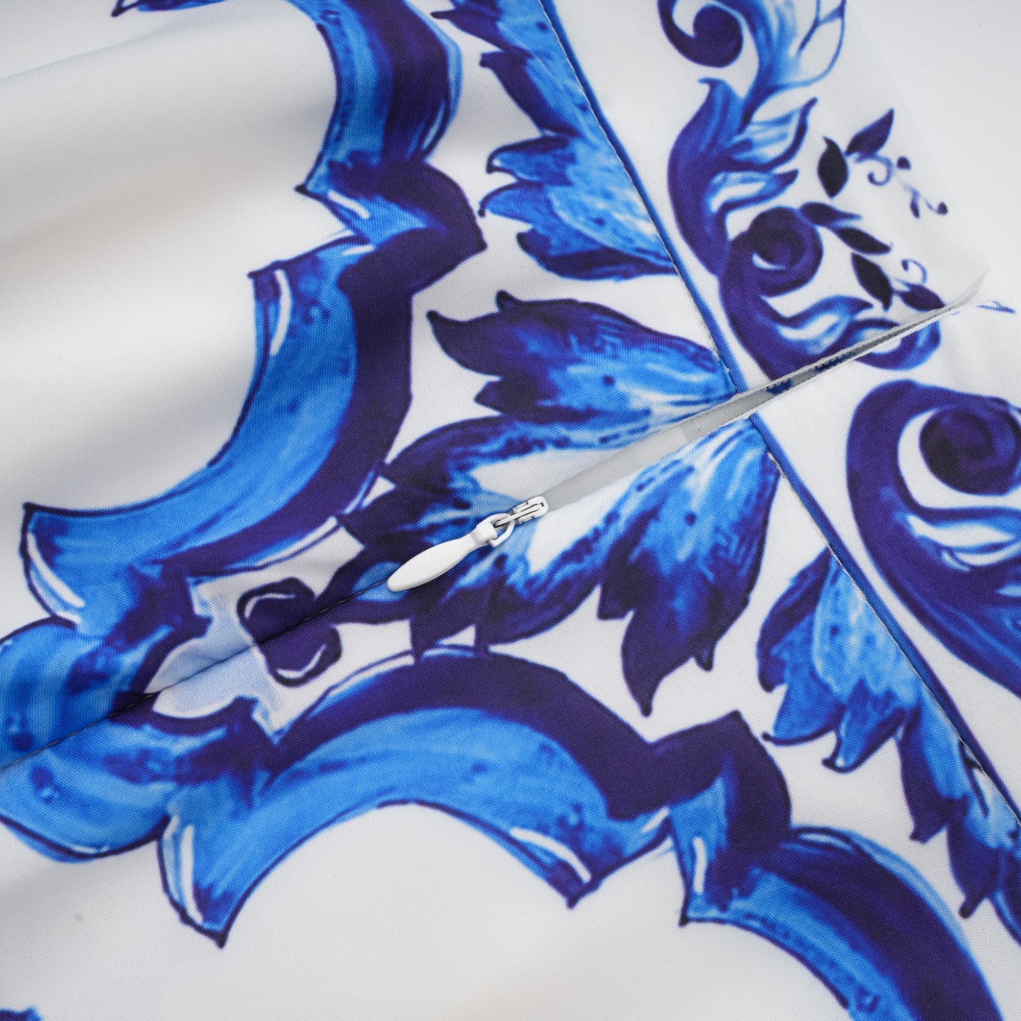 Allegra graphic-printed top & skirt matching set - Blue