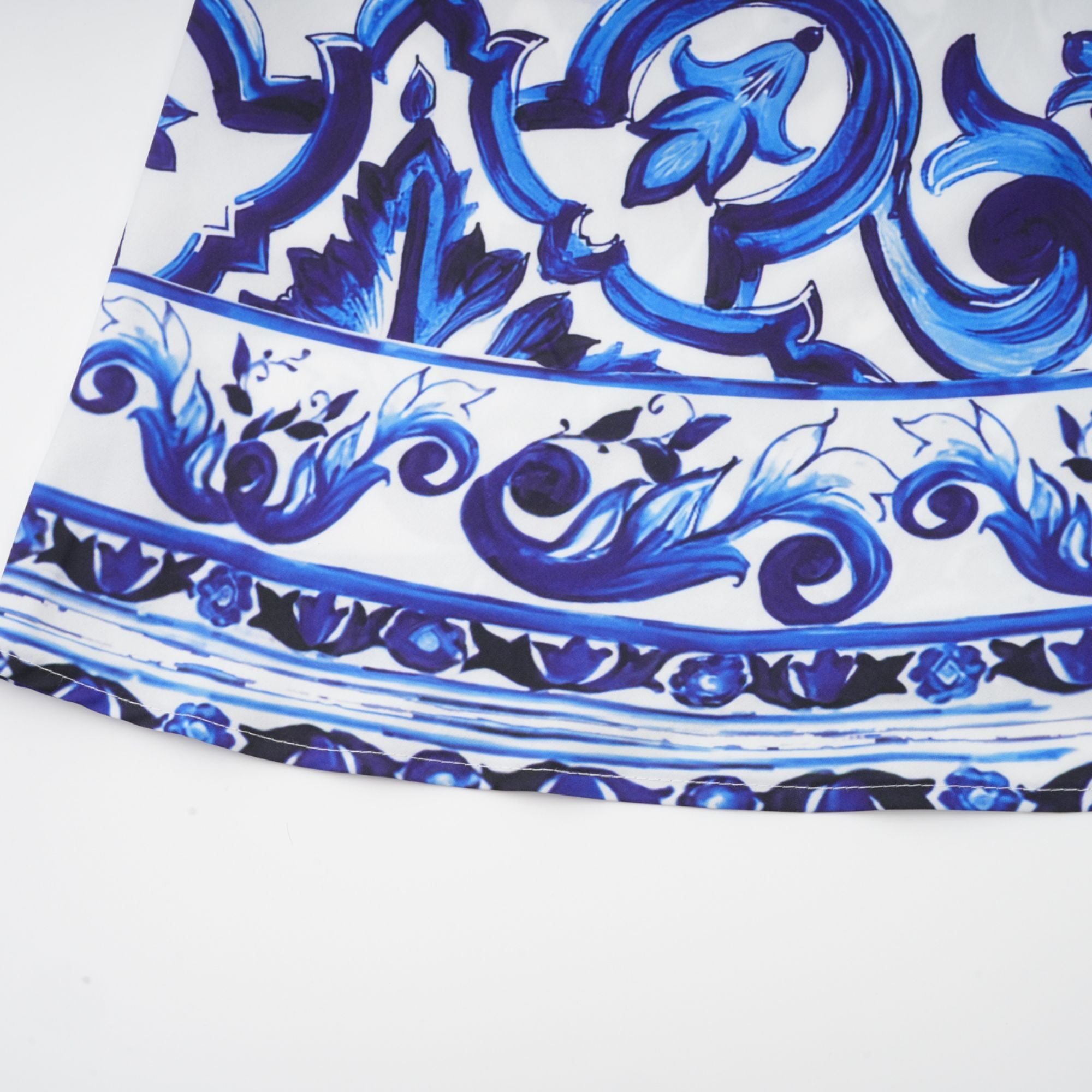 Allegra graphic-printed top & skirt matching set - Blue