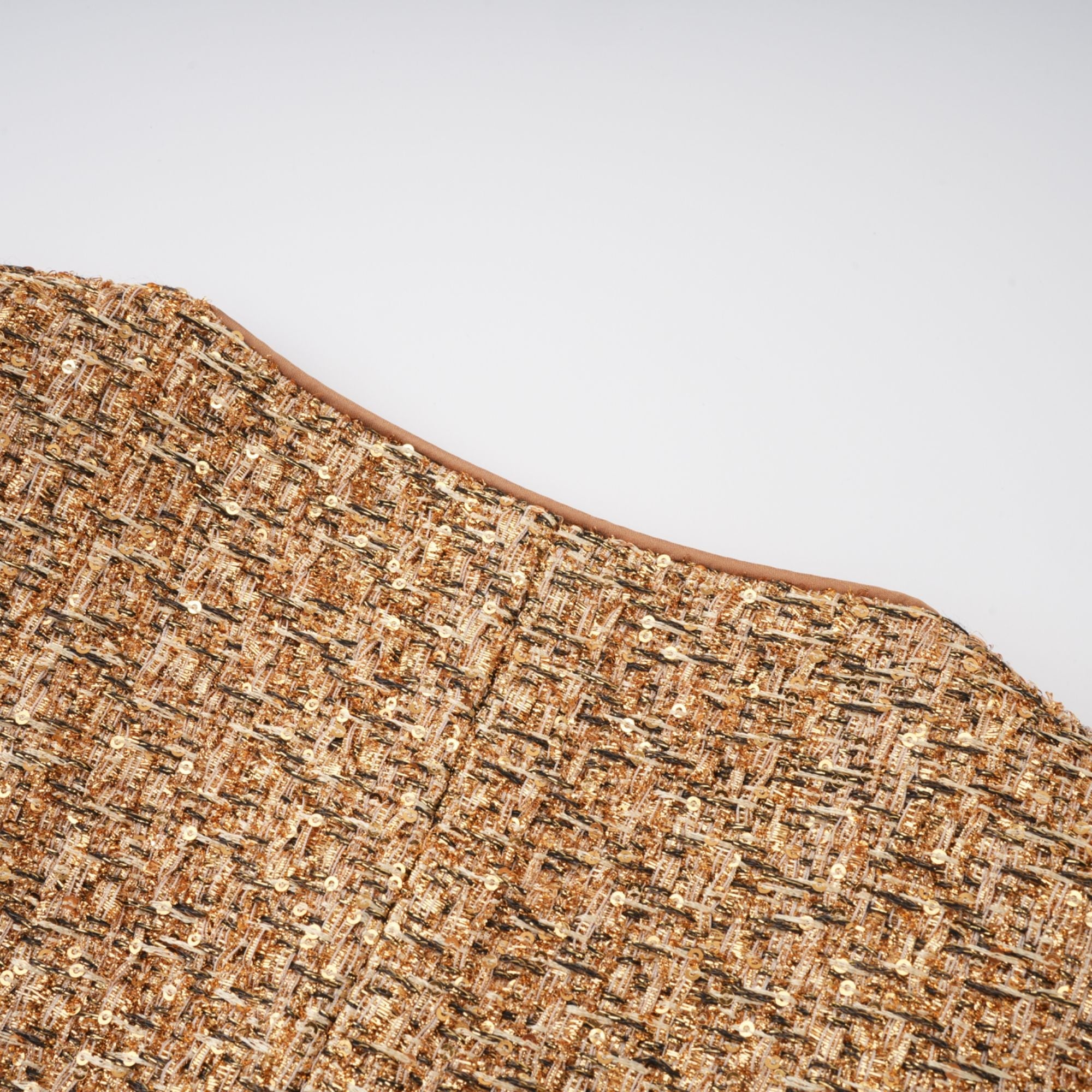 Clothilde Gold Sequined Tweed Jacket (Final Sale-US Only)