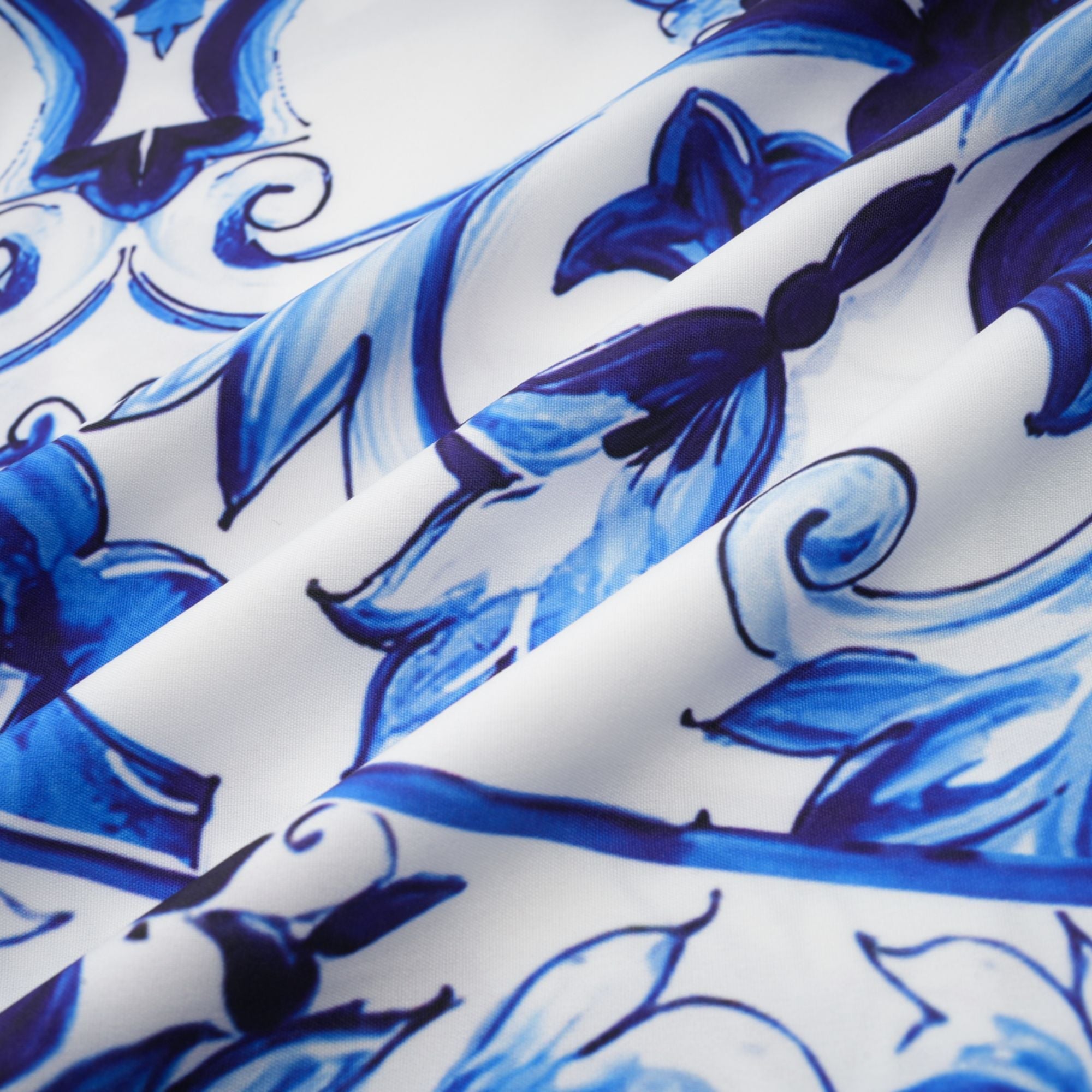 Allegra graphic-printed top & skirt matching set - Blue