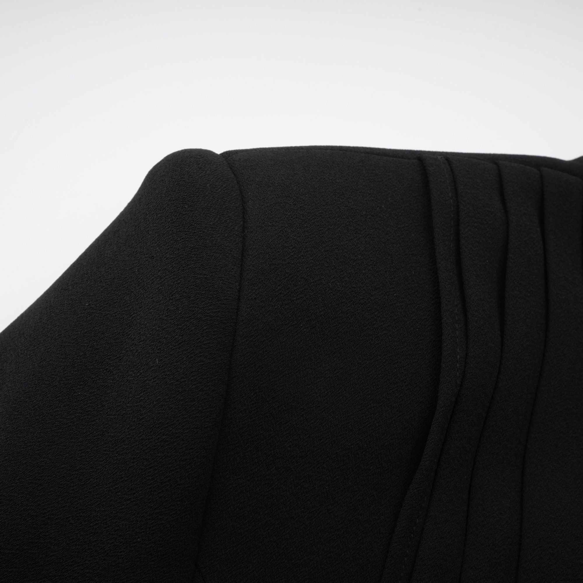 Suzanne black pleated jacket & trousers matching set (Final Sale-US Only)