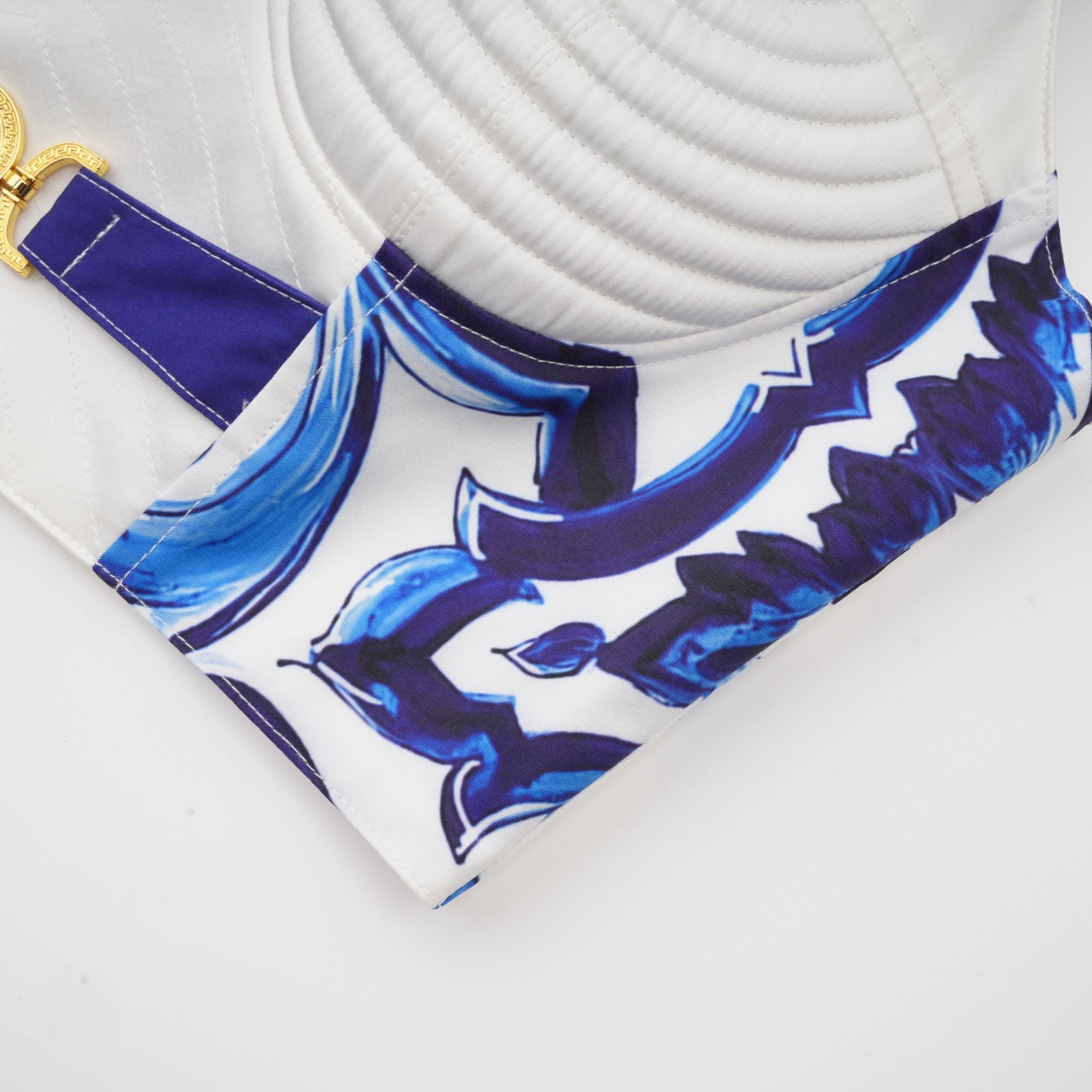 Allegra graphic-printed top & skirt matching set - Blue