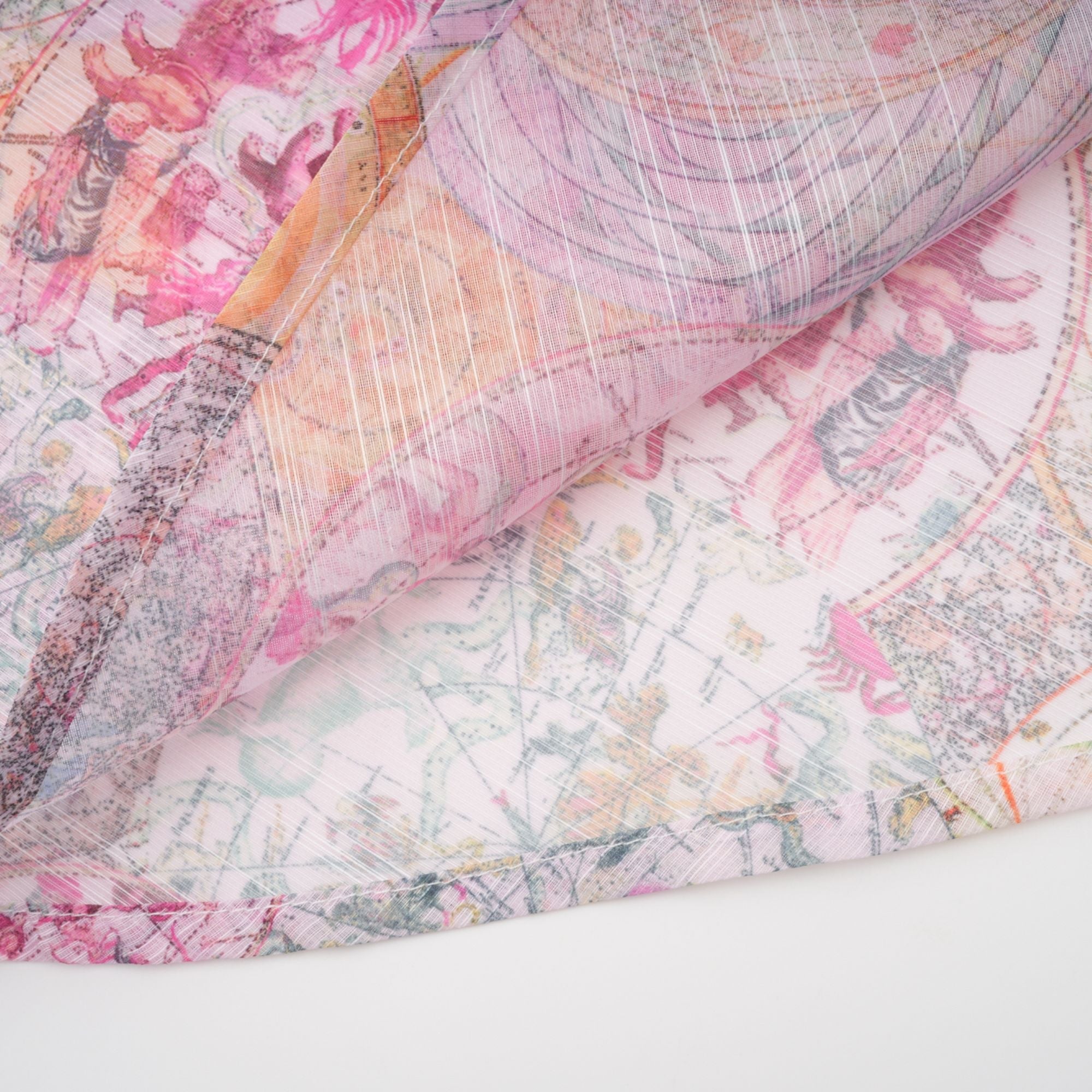 Cherry pink pattern-print shirt & skirt matching set (Final Sale-US Only)