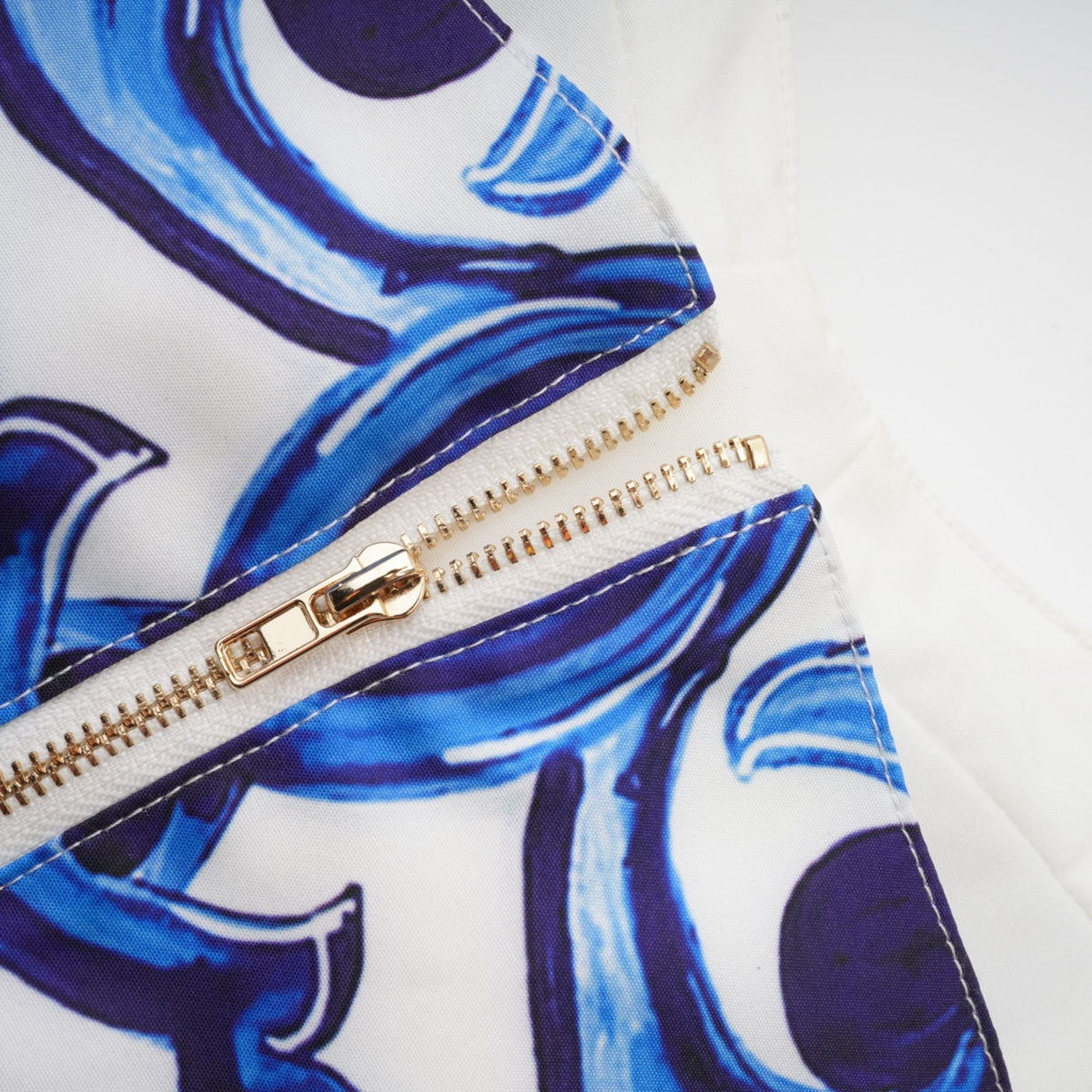 Allegra graphic-printed top & skirt matching set - Blue