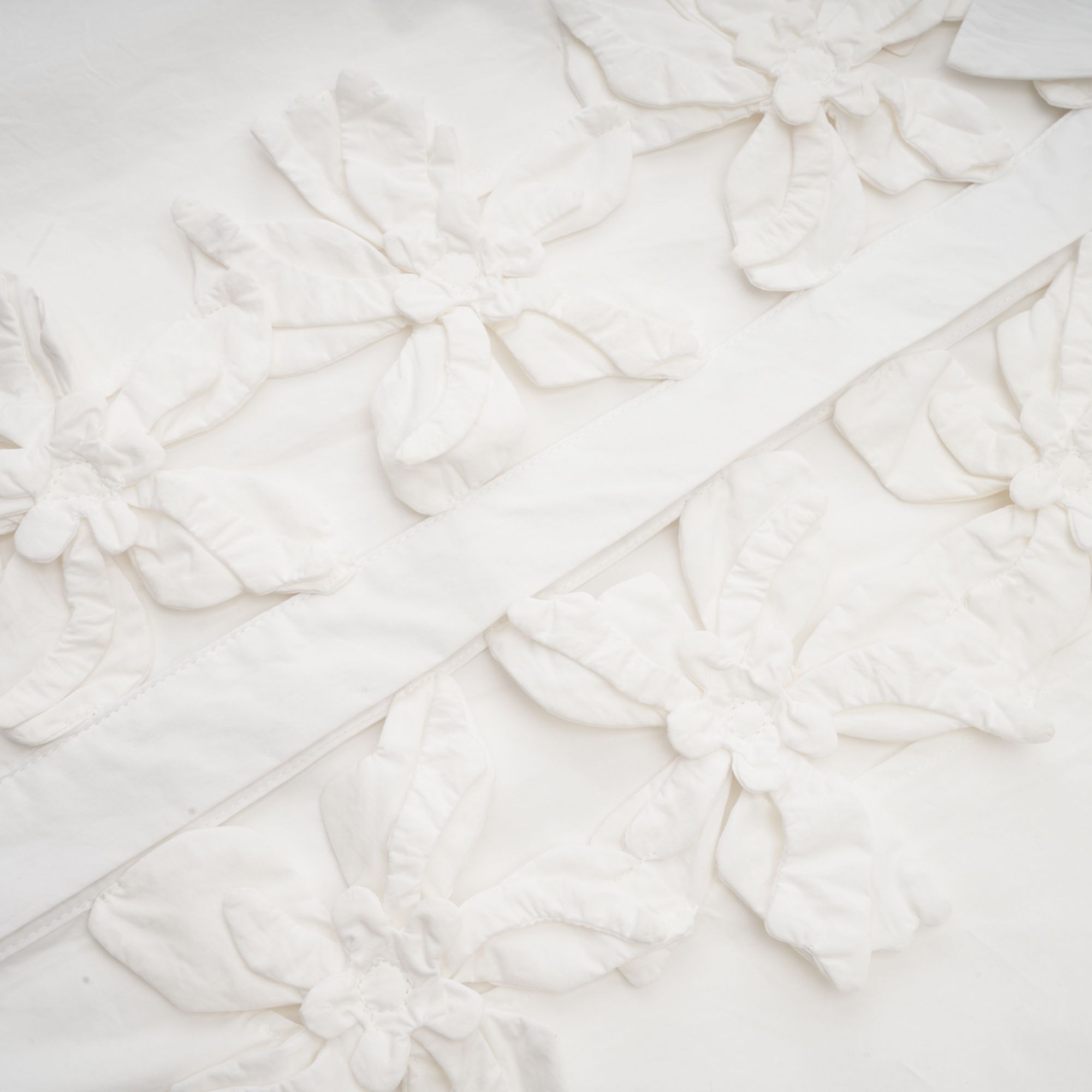 Rosalie white floral cut-out shirt