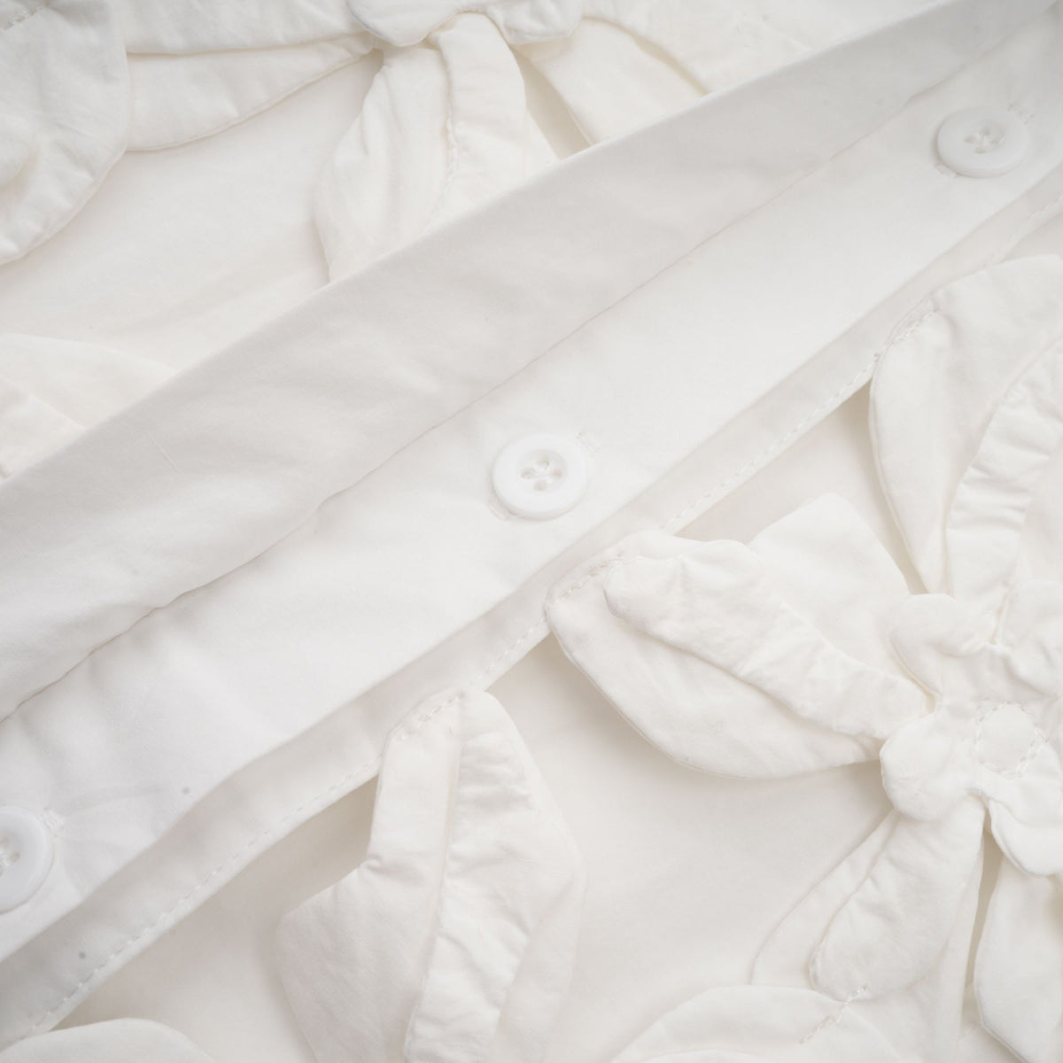 Rosalie white floral cut-out shirt (Final Sale)