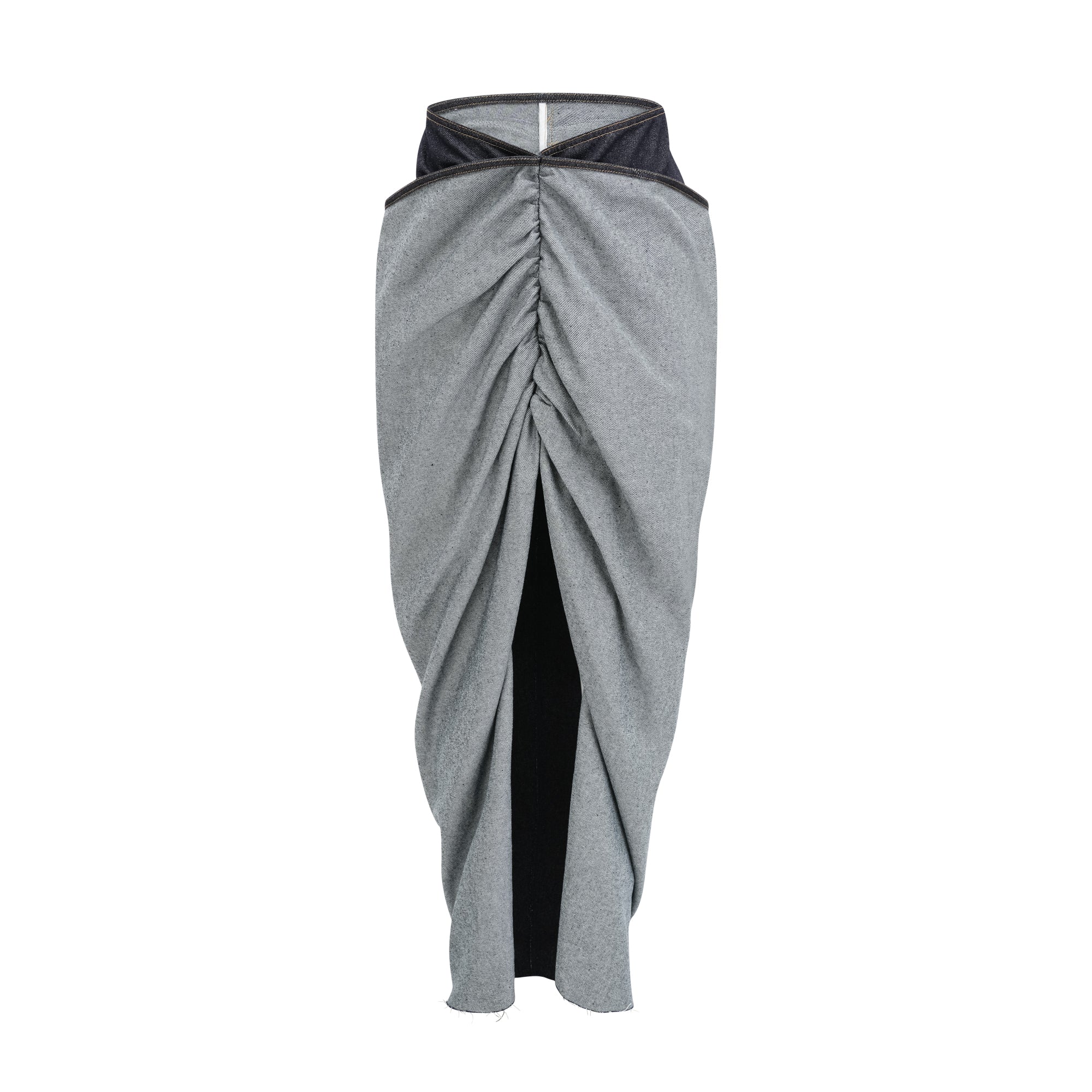 Katherine draped denim skirt (US Only)