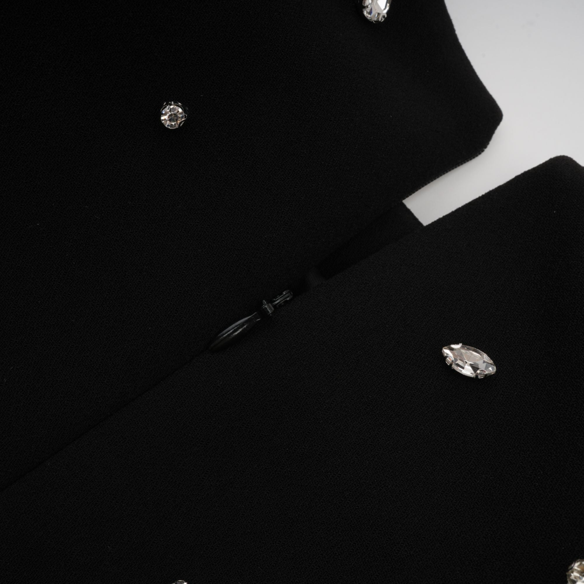 Imelda black crystal-embellished maxi dress
