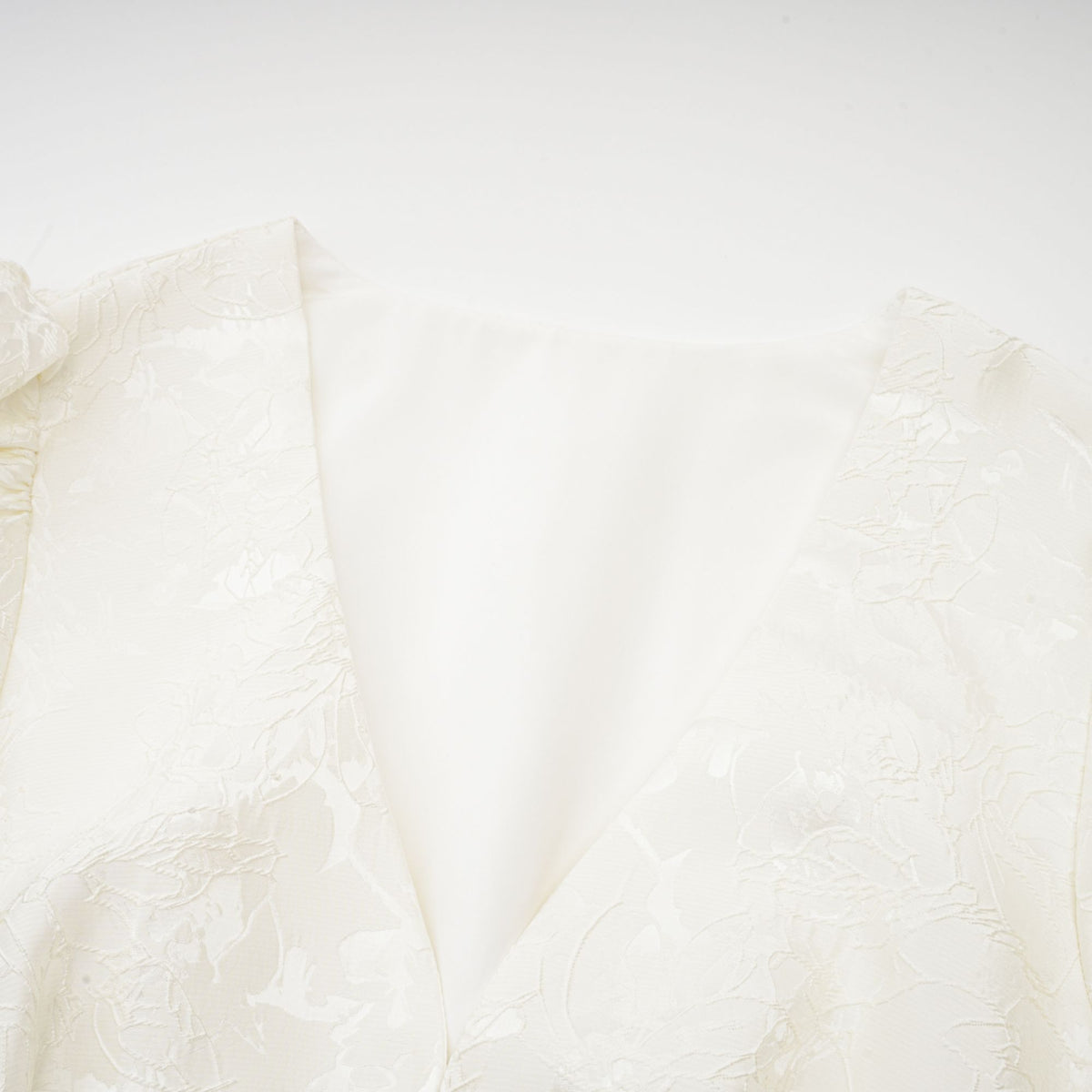 Colette white jacquard tiered mini dress (Final Sale)