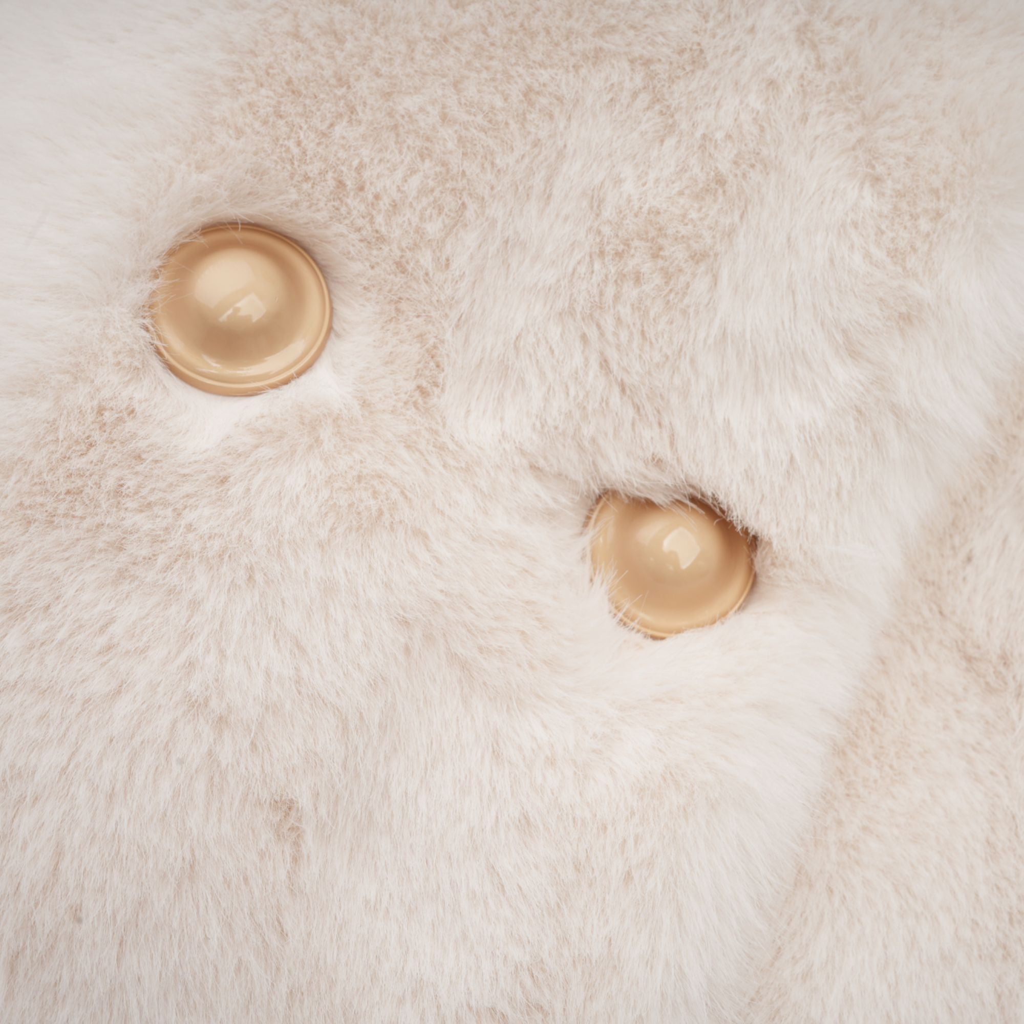 Chantal white faux-fur double-breasted jacket
