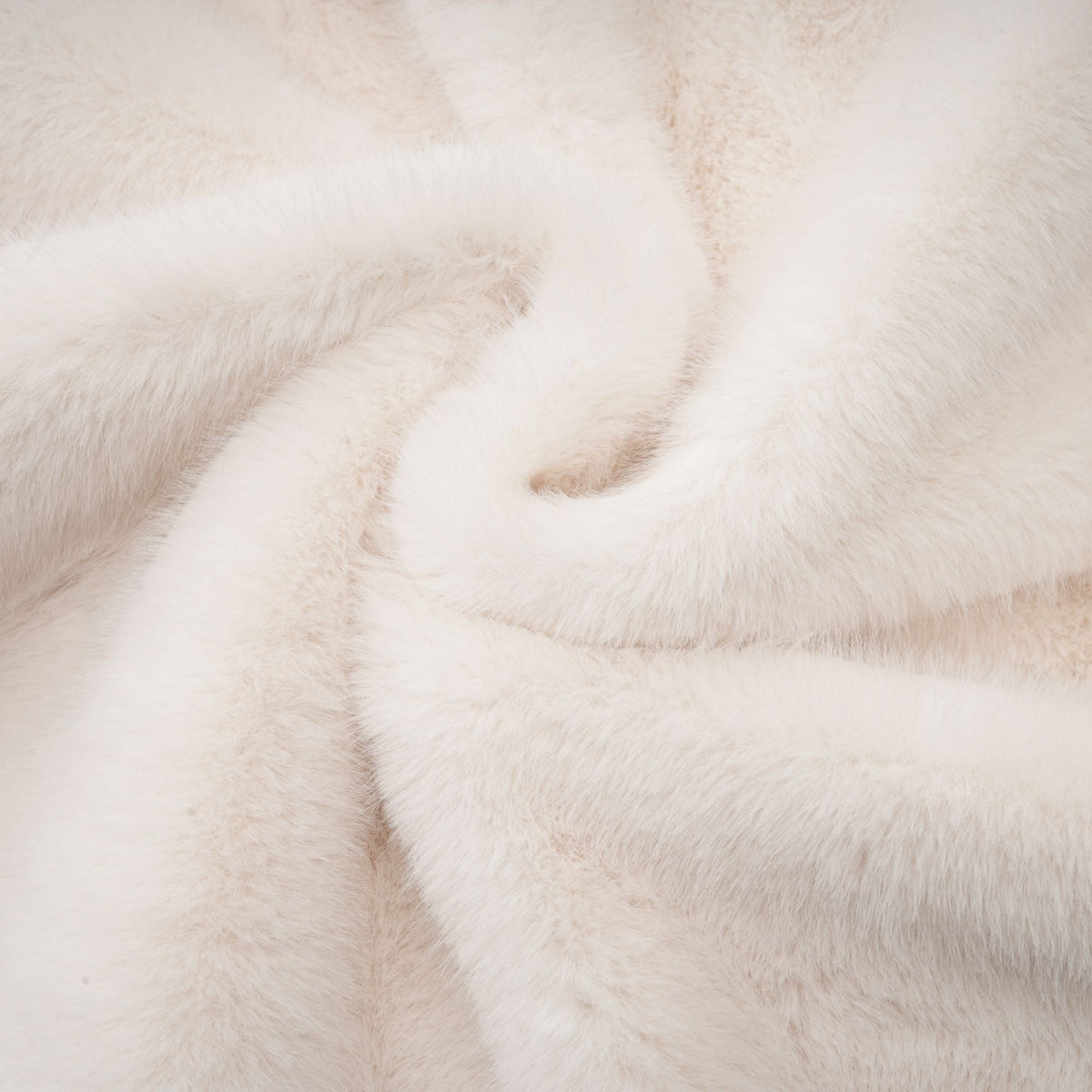 Chantal white faux-fur double-breasted jacket (Final Sale)