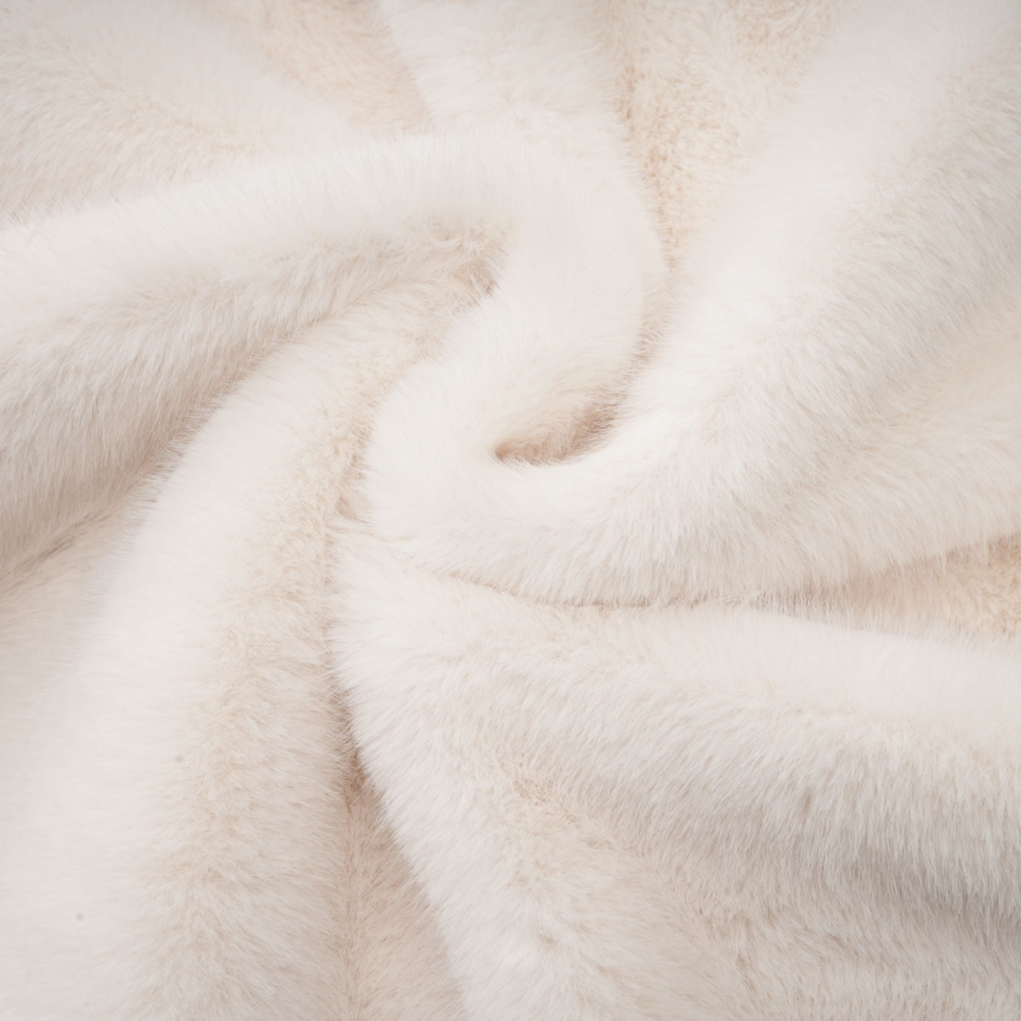 Chantal white faux-fur double-breasted jacket