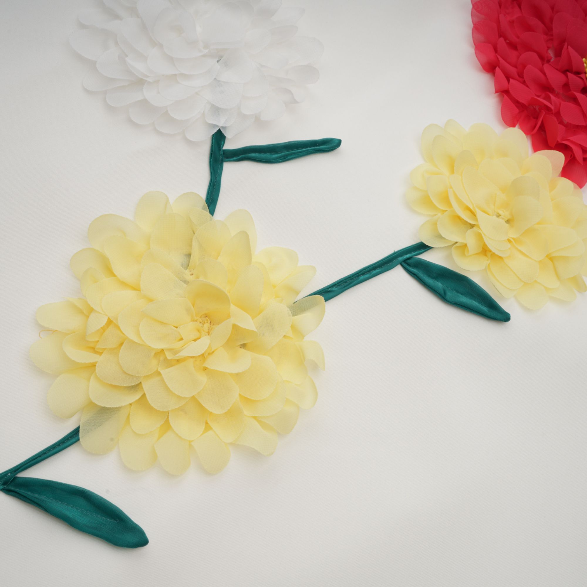 Véronique white 3d-petal sleeveless mini dress (Final Sale-US Only)