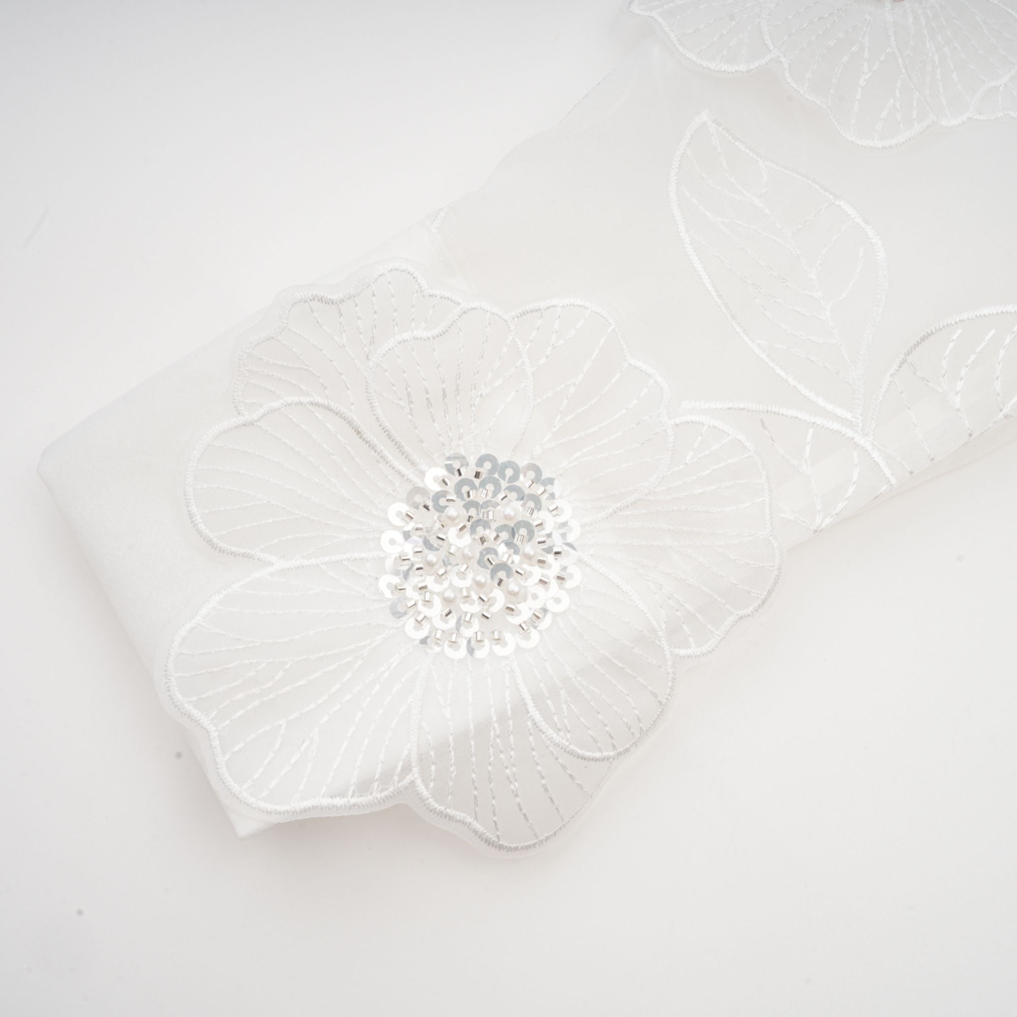 Béatrix white embellished semi-sheer shirt (Final Sale-US Only)
