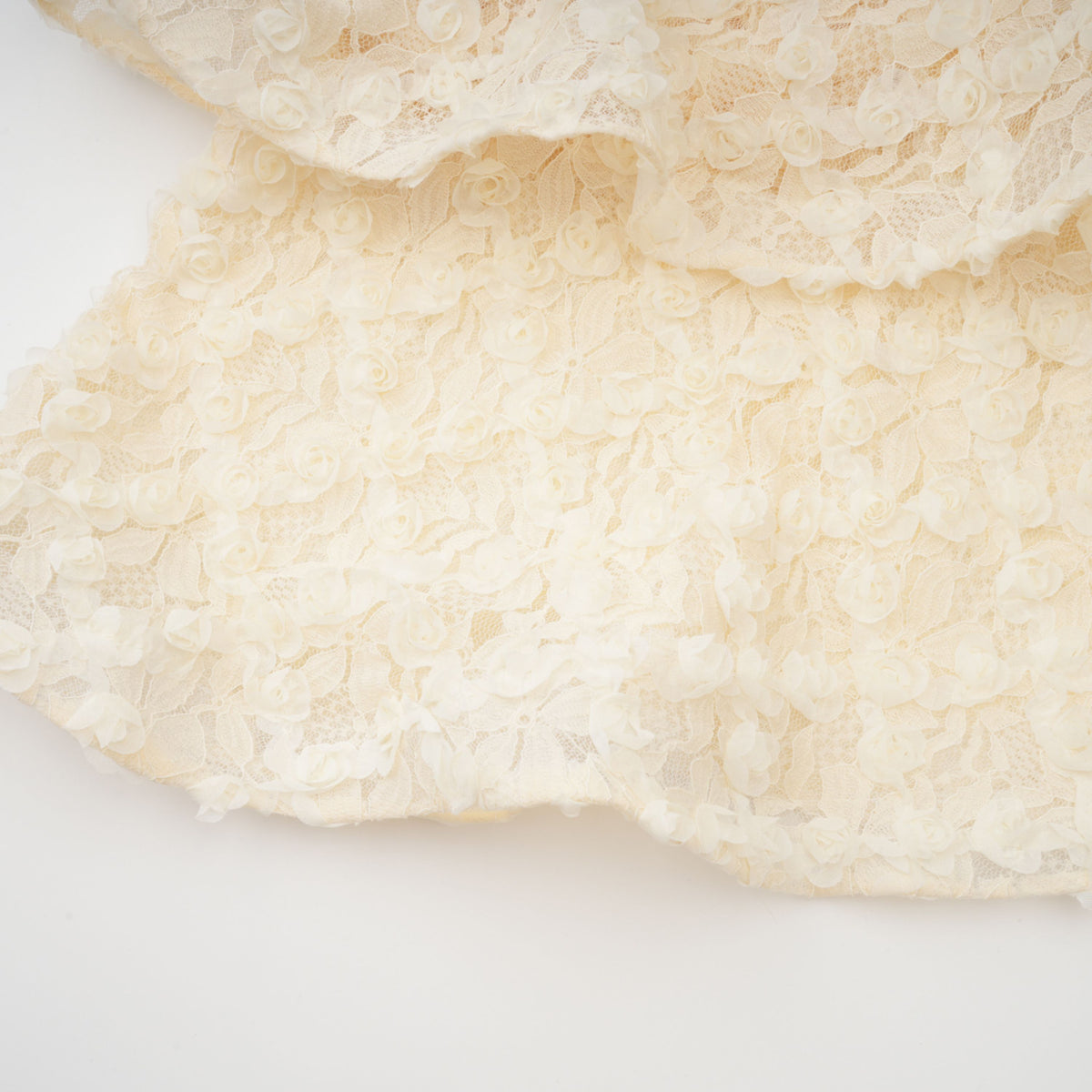 Halla Neutral Tiered Floral Lace Maxi Dress (Final Sale-US Only)