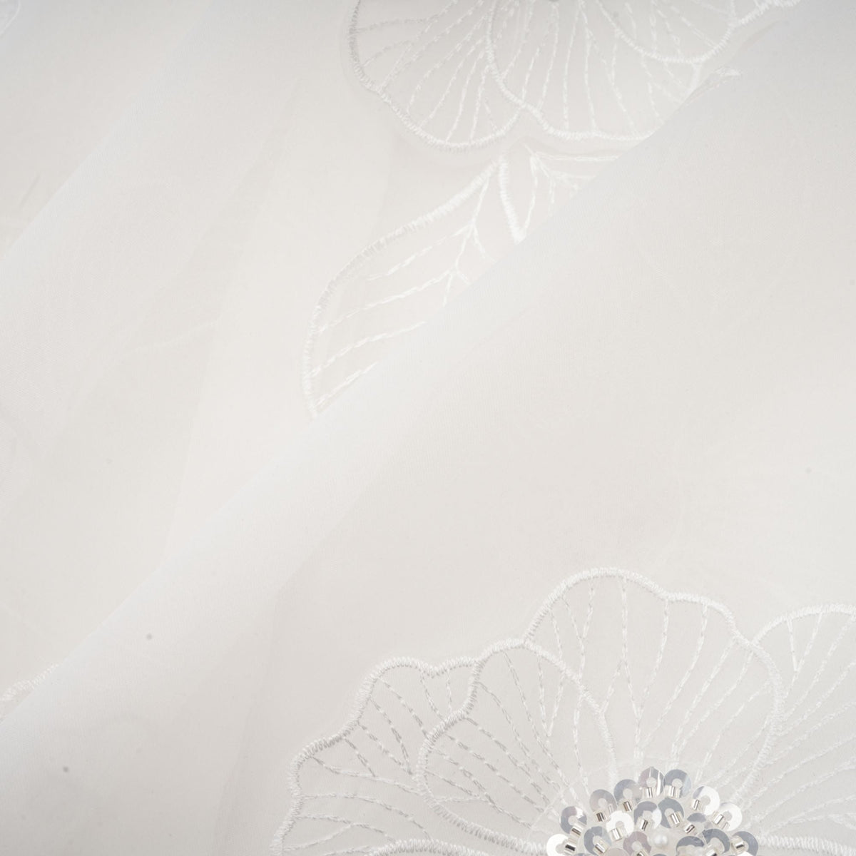 Béatrix white embellished semi-sheer shirt (Final Sale-US Only)