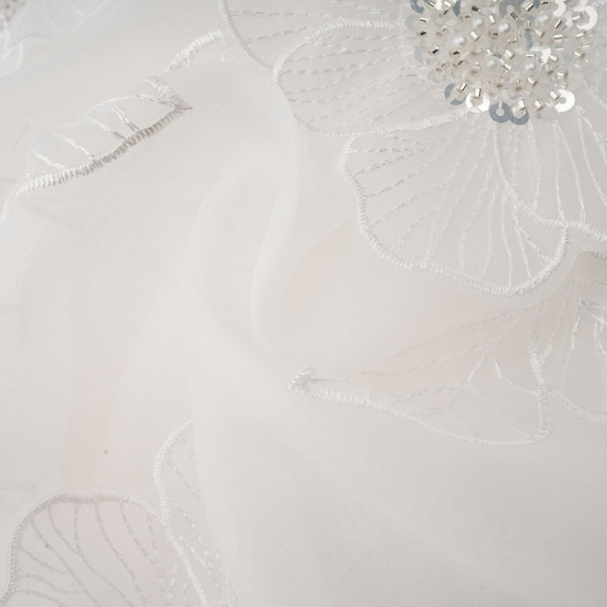 Béatrix white embellished semi-sheer shirt (Final Sale-US Only)