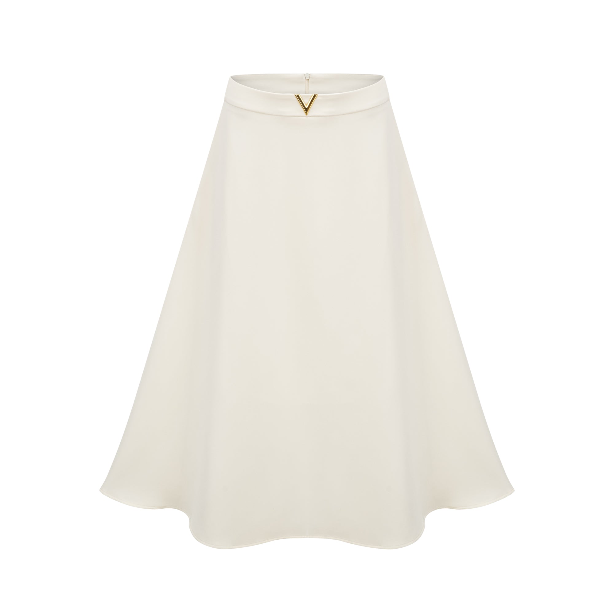 Coralie neutrals 3D-petal top & skirt matching set