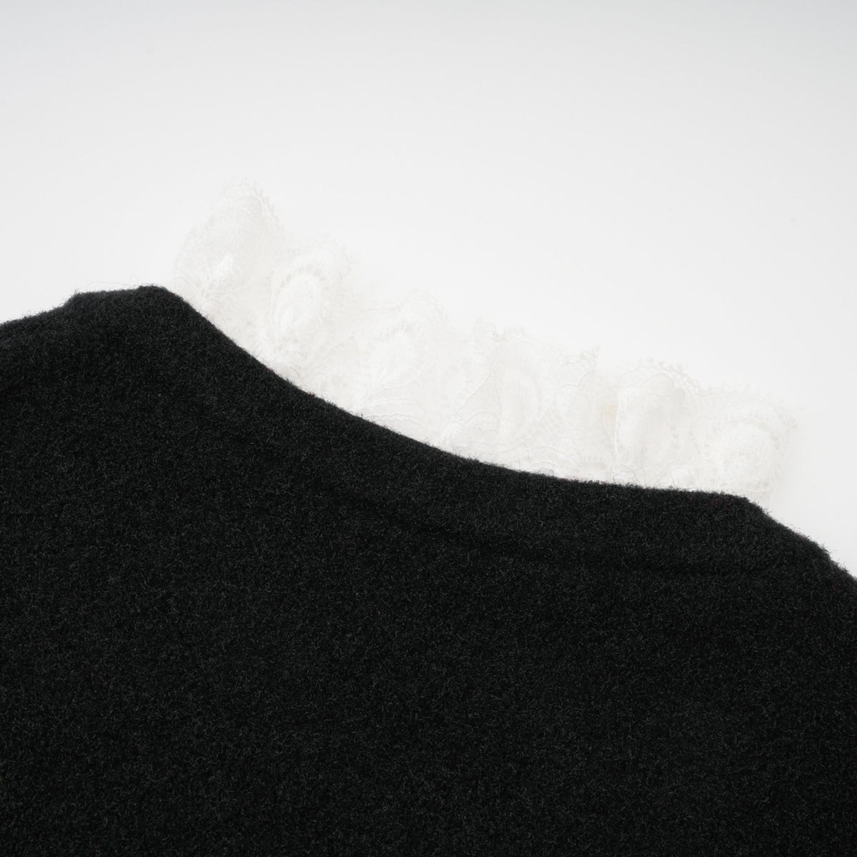 Ellinor Black Embellished Knit Top & Skirt Set