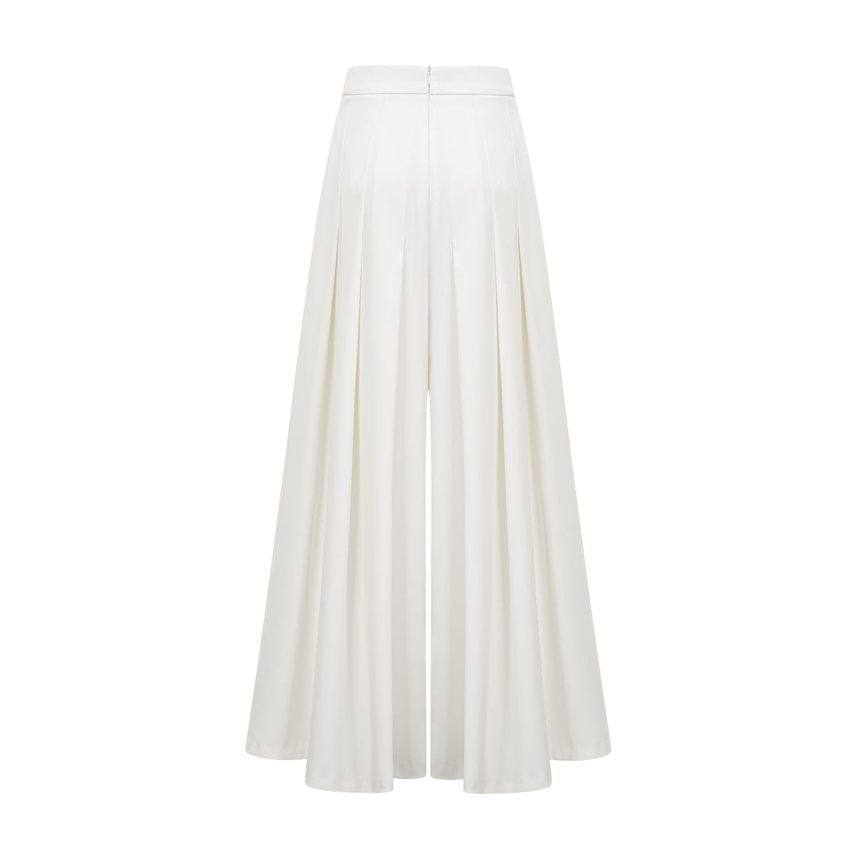 Adèle creased top & trousers matching set in White (Final Sale-US Only)