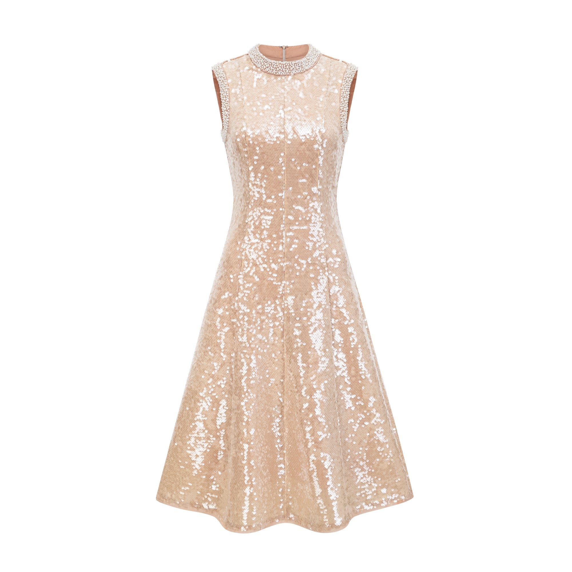 Ornella faux-pearl sequined midi dress (Final Sale-US Only)