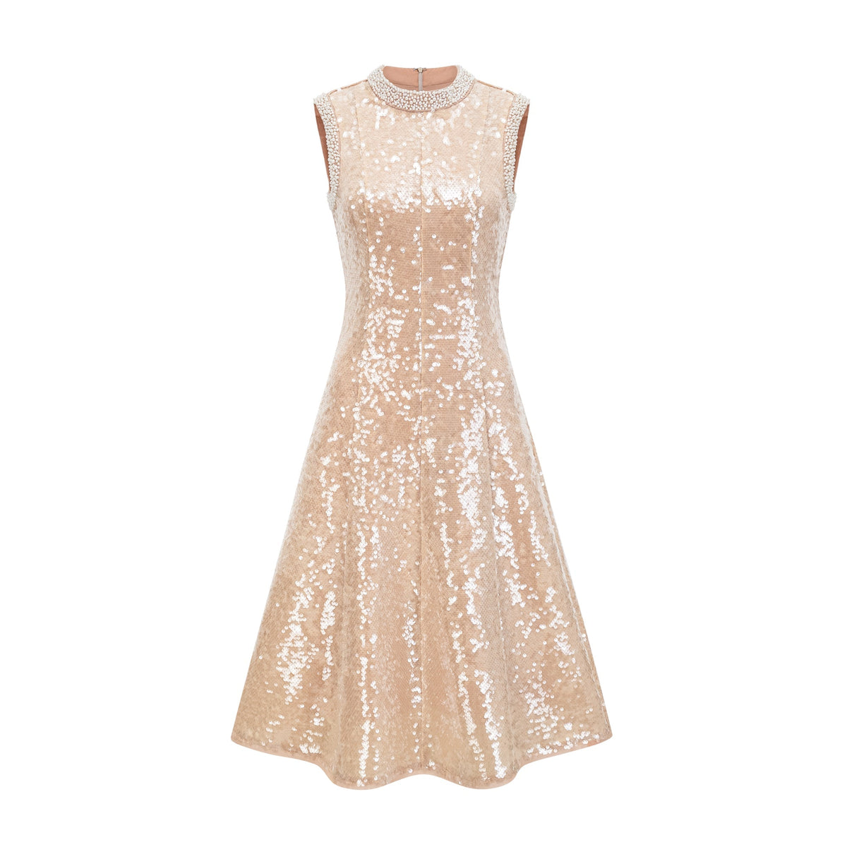 Ornella faux-pearl sequined midi dress (Final Sale-US Only)