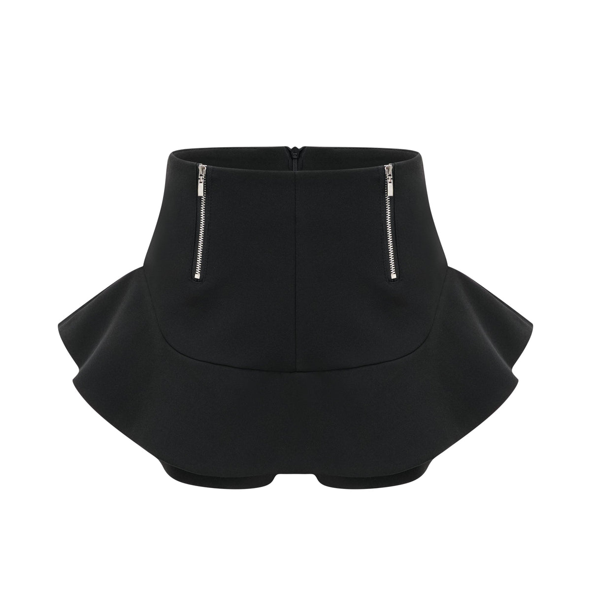 Priscille layered flounce-hem shorts