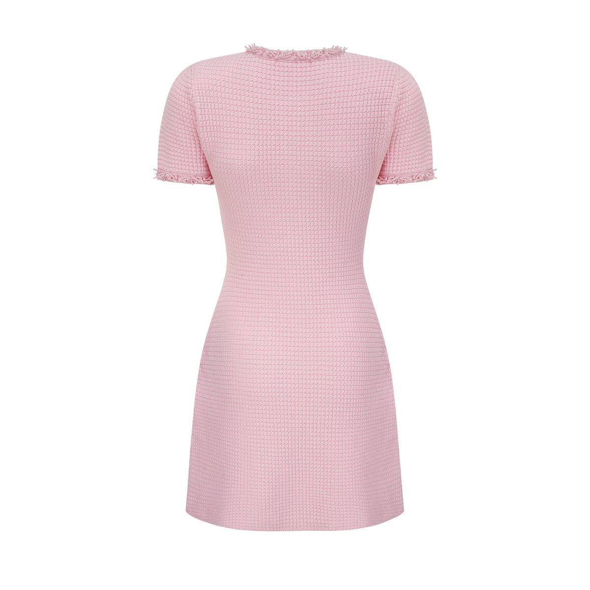 Eugénie pink beaded knit mini dress (Final Sale-US Only)