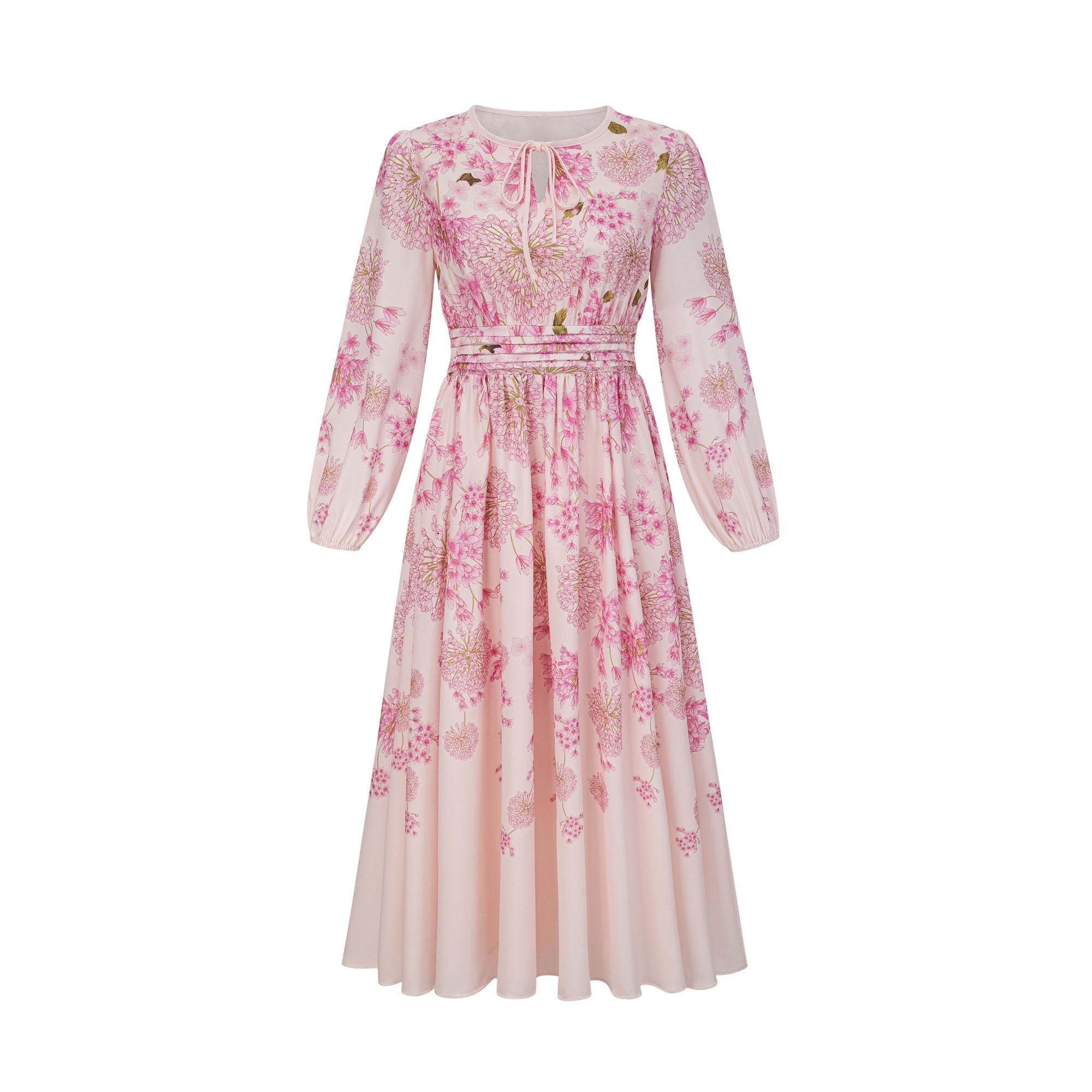 Yvette pink floral-print midi dress (Final Sale-US Only)
