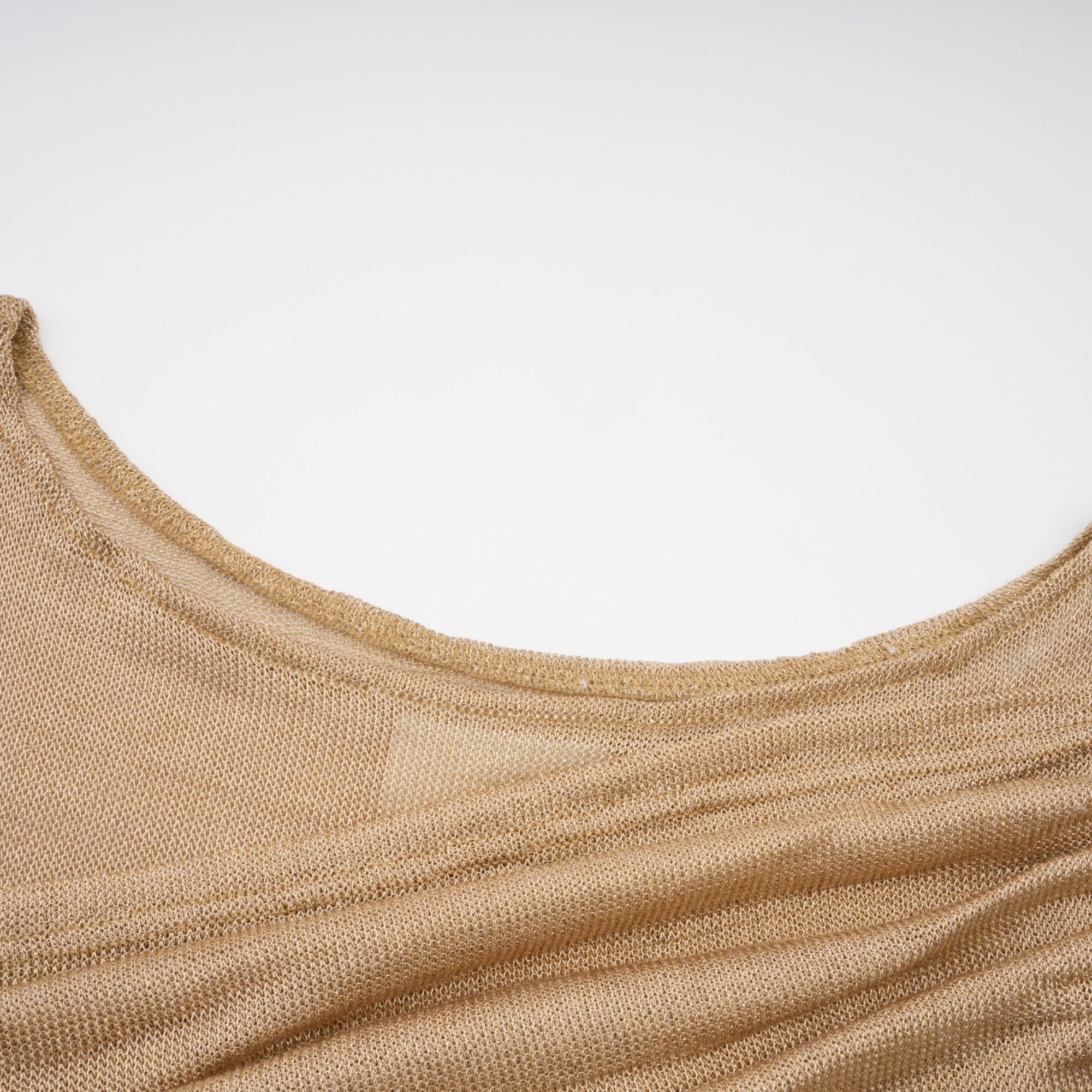 Aline gold smocked metallic midi dress (US Only)