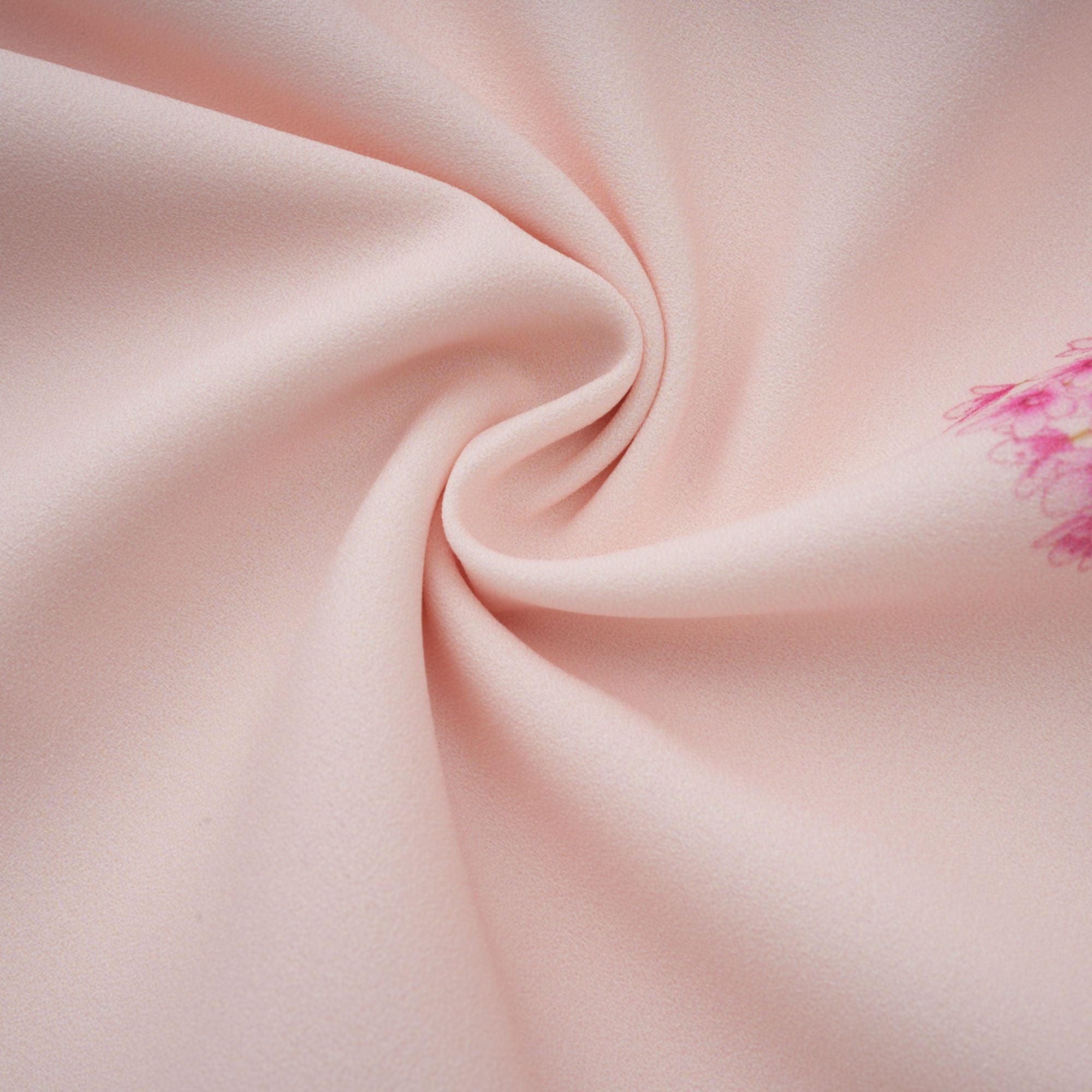 Yvette pink floral-print midi dress