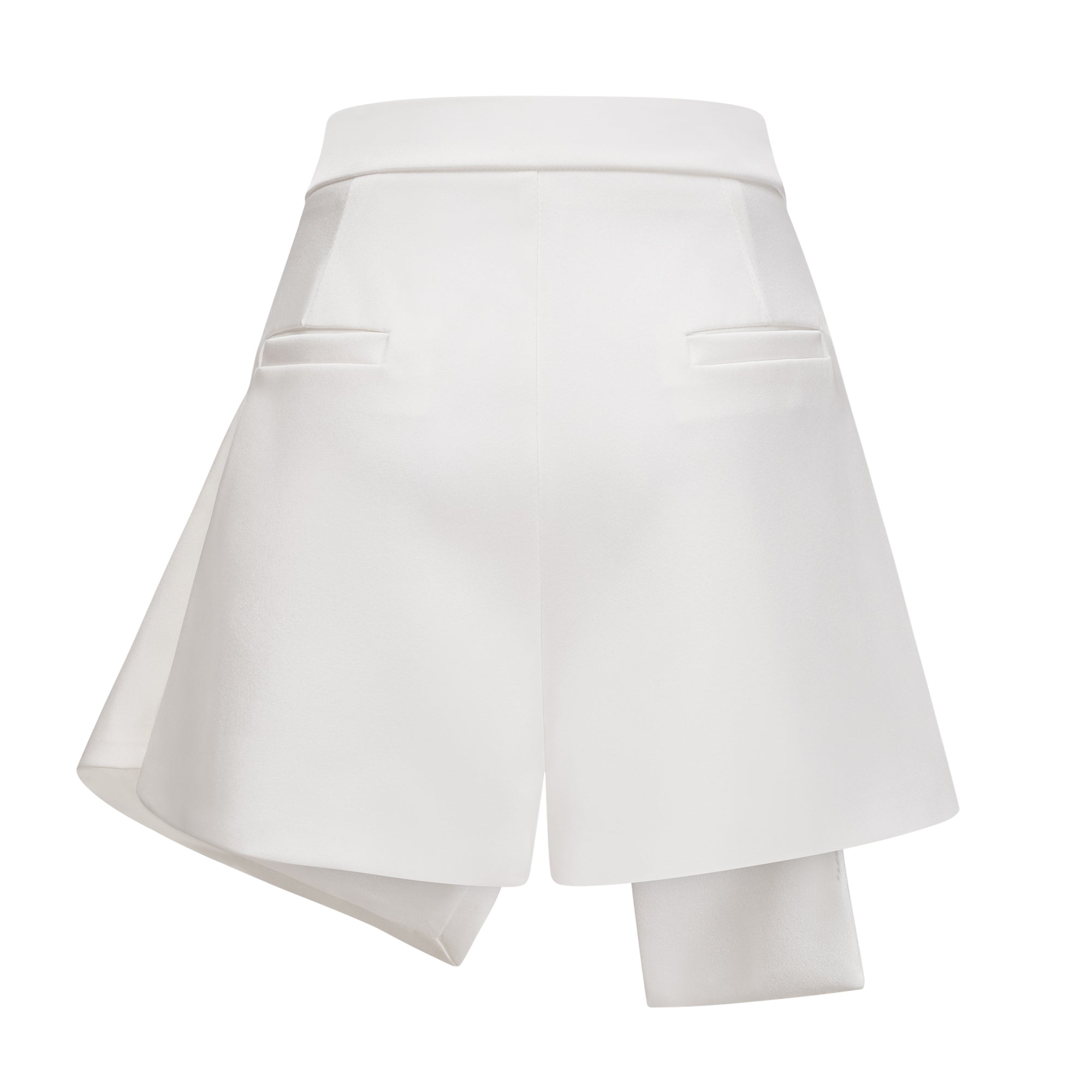 Vesper White High NeckLace Blouse & Skirt Co-ord Set