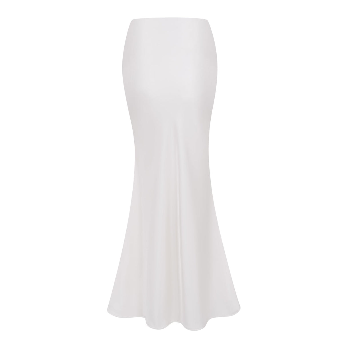 Zora White Sequin Corset Top & Satin Skirt Set